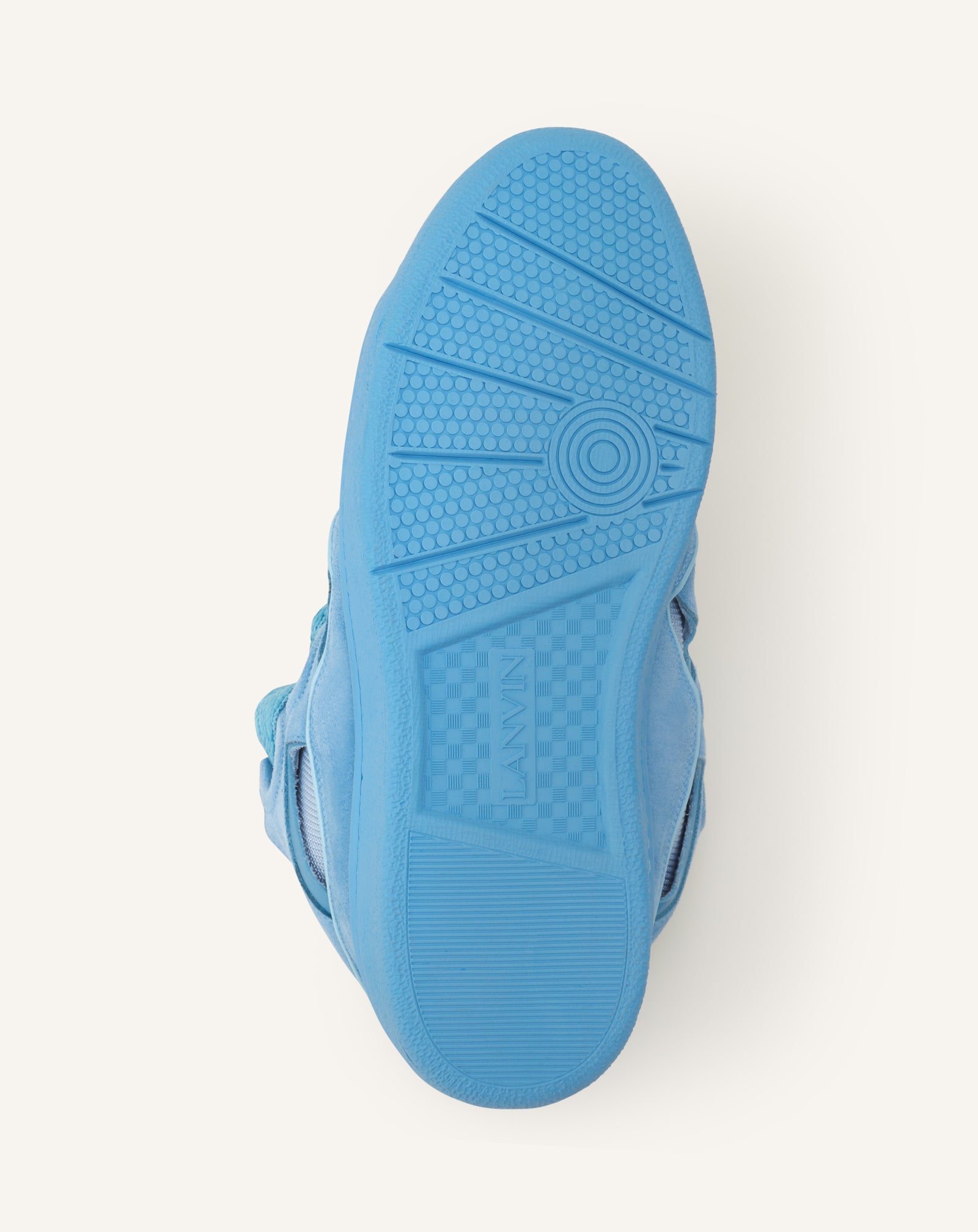 BLUE CURB MONOCHROME SUEDE SNEAKERS