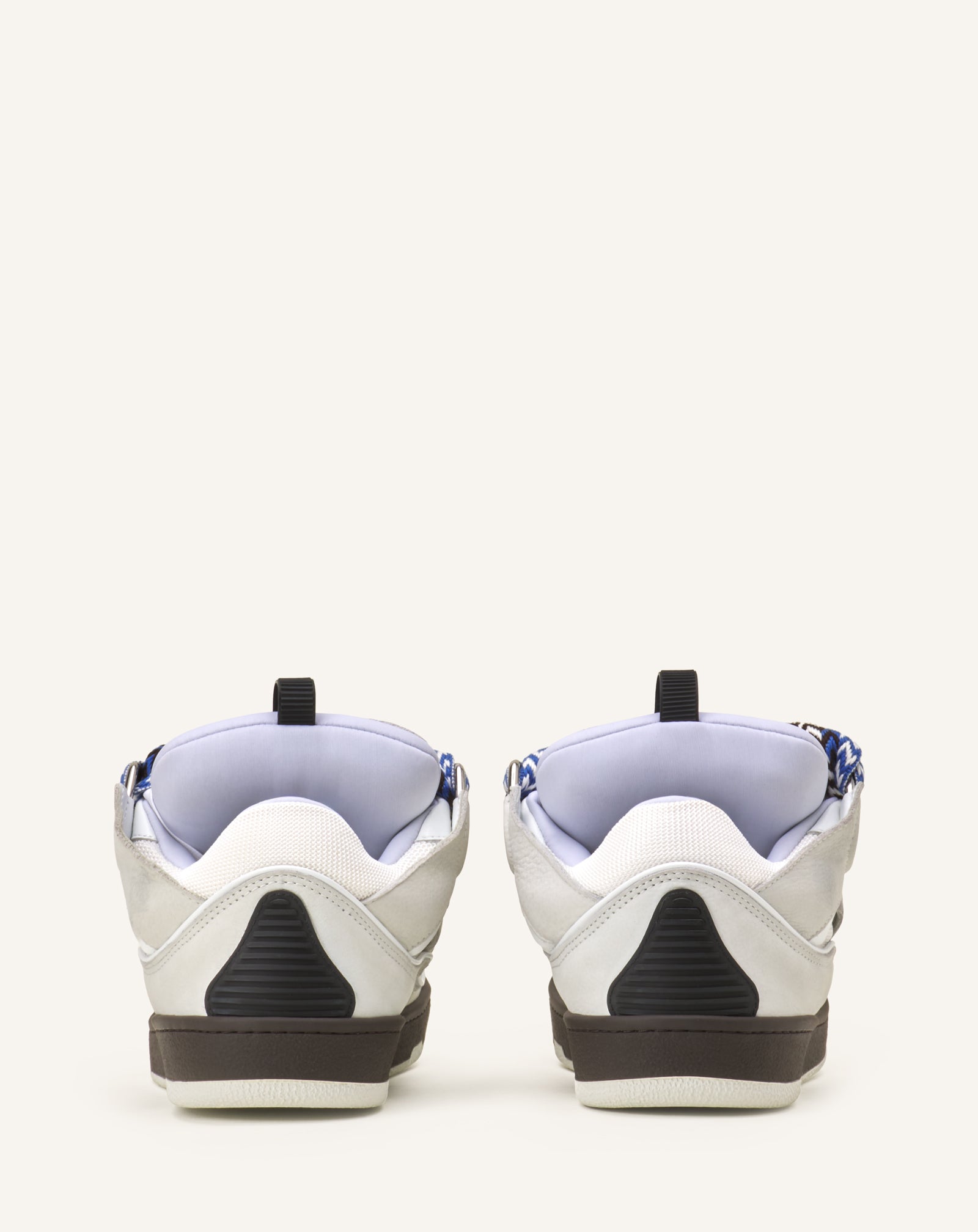 WHITE CURB BICO SNEAKERS IN LEATHER