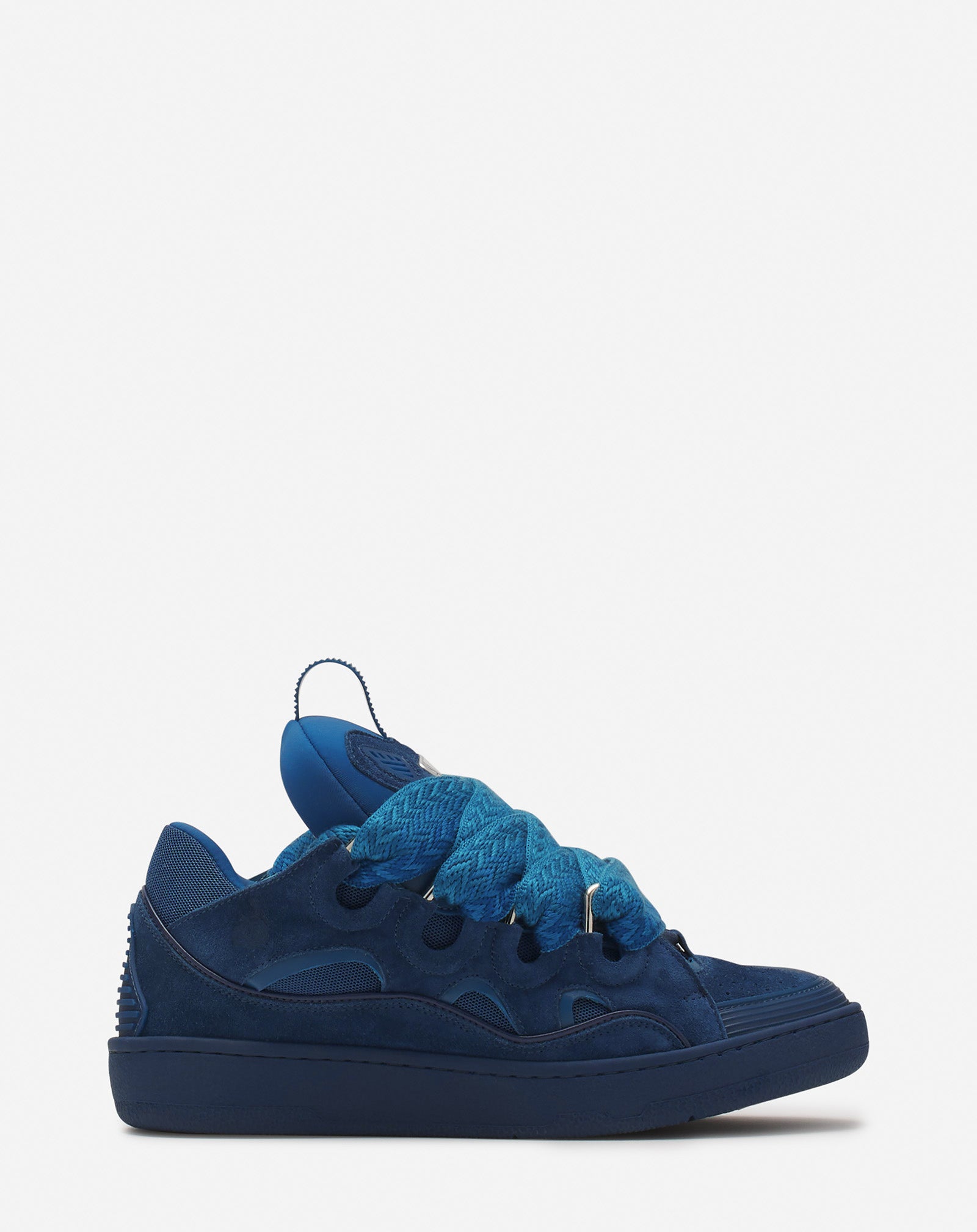 LEATHER CURB SNEAKERS