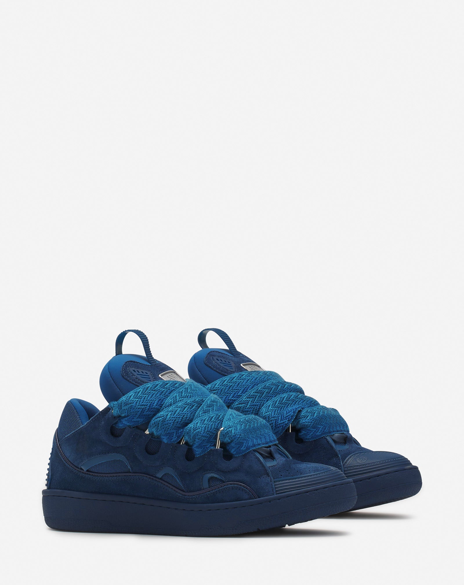 LEATHER CURB SNEAKERS