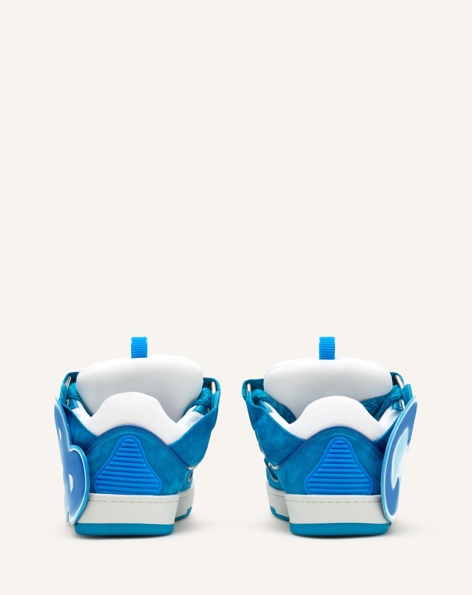 BLUE CURB PATCH  SNEAKERS IN LEATHER