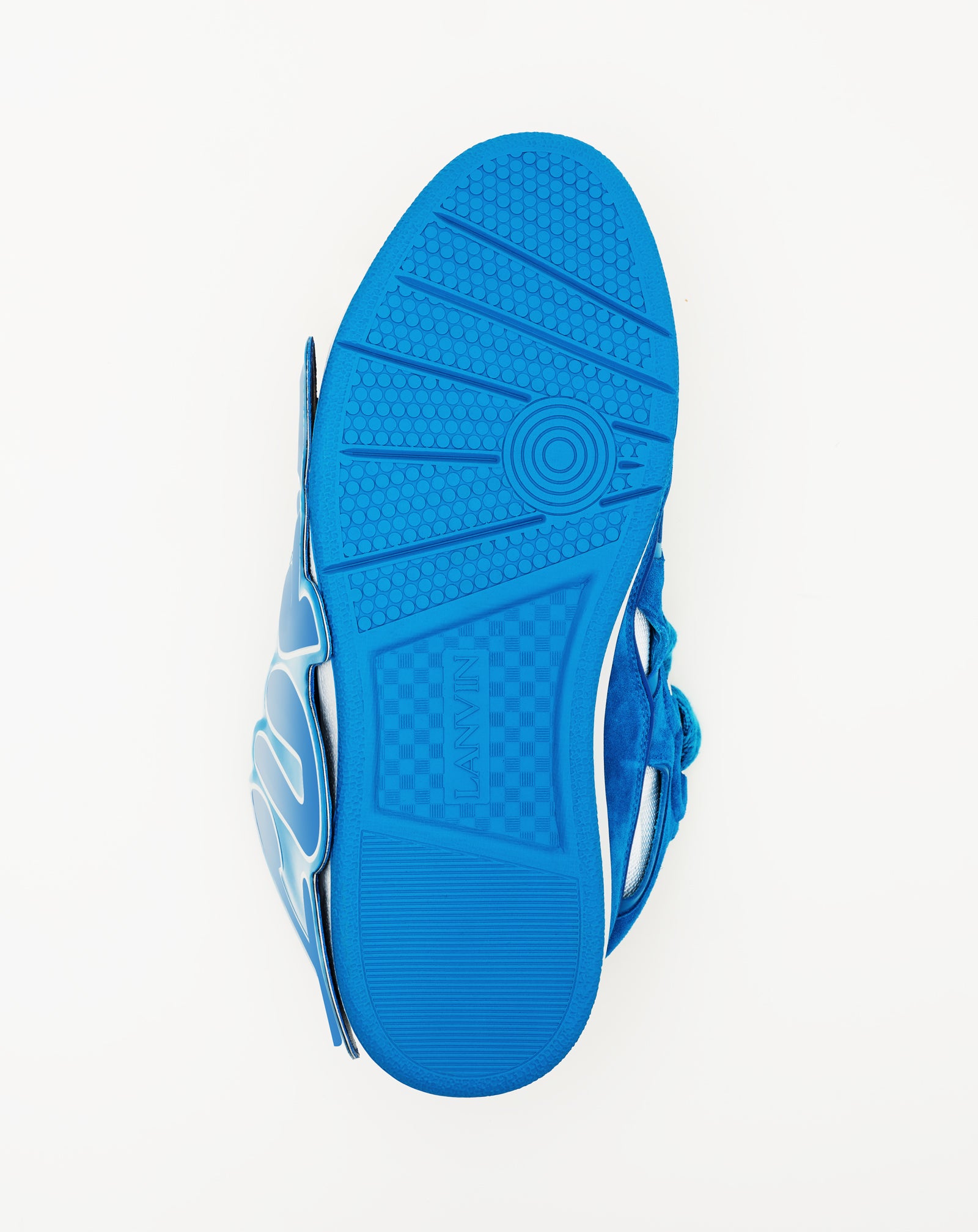 LANVIN / 専用ページ Blue Curb Patch Sneakers In Leather | Lanvin