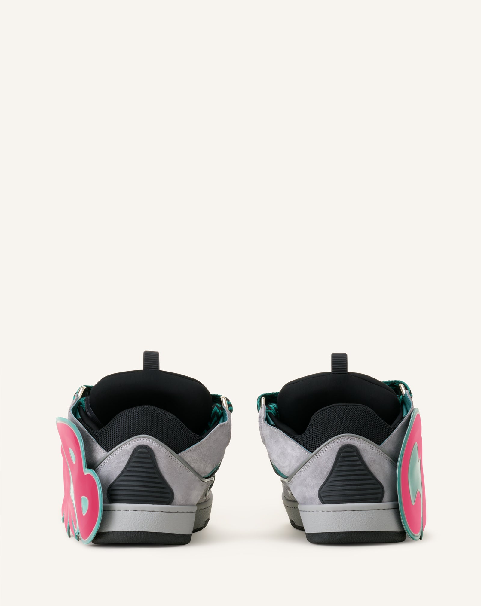 GREEN CURB PATCH  SNEAKERS IN LEATHER