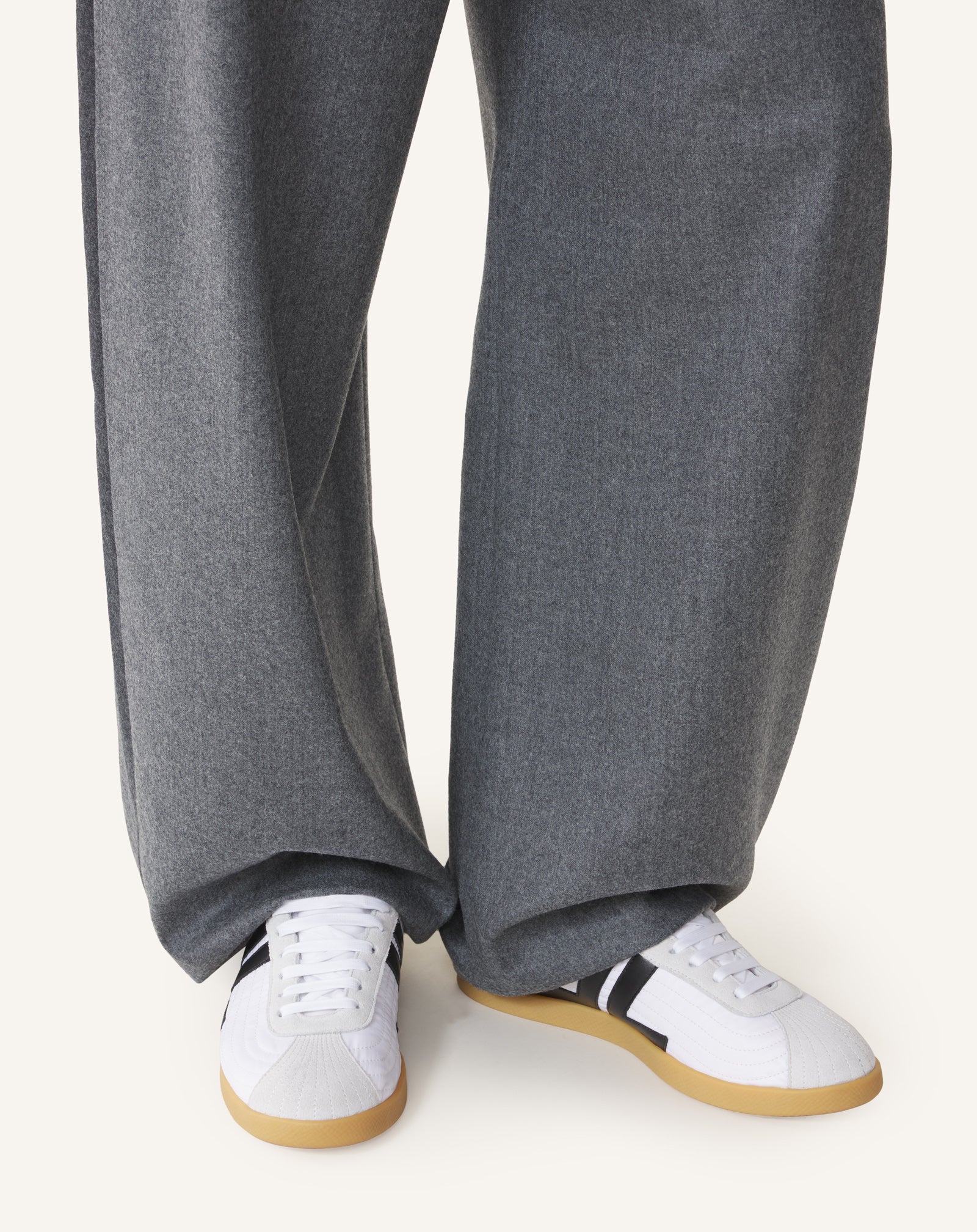 White Glen 2.0 Sneakers In Nylon | Lanvin