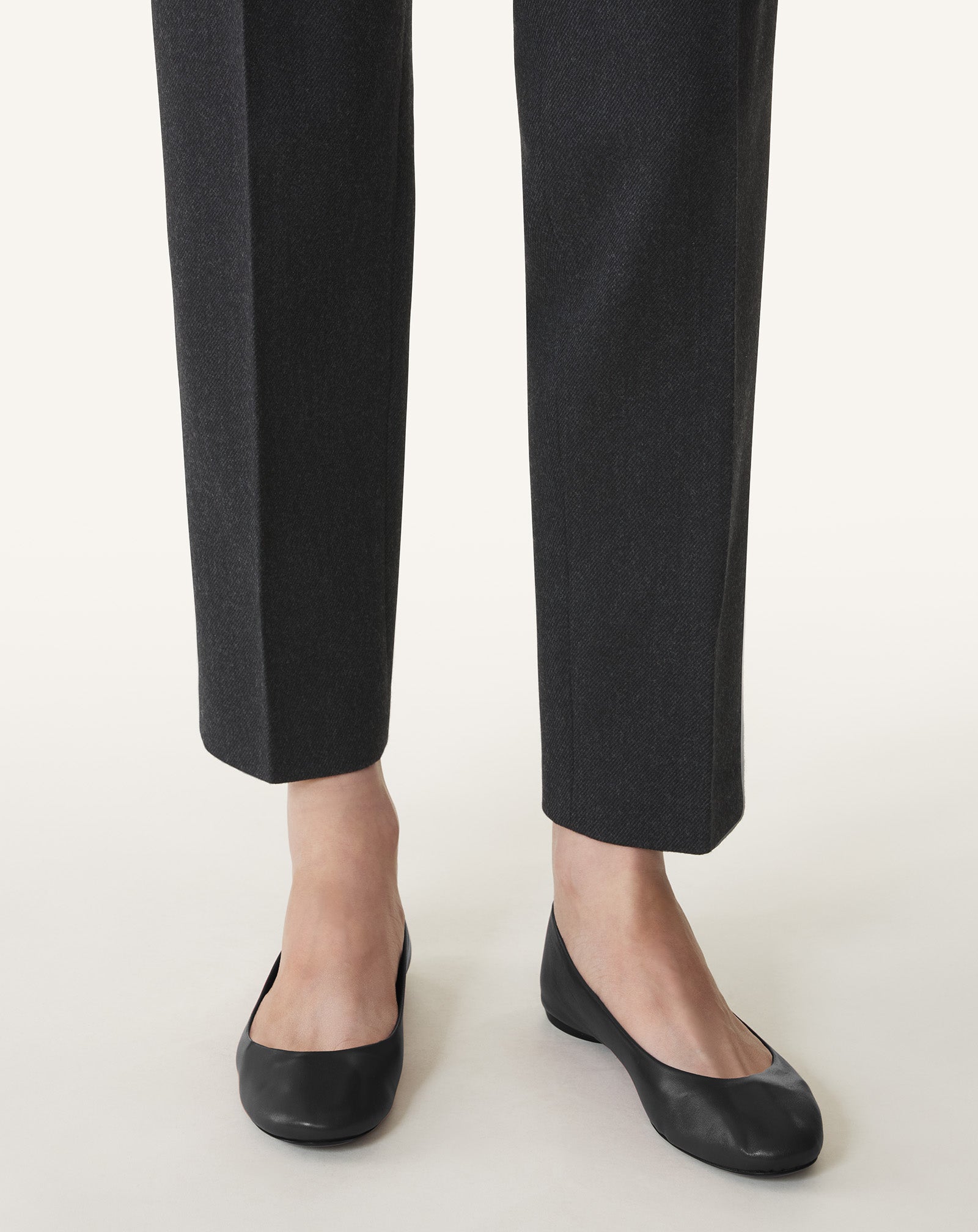 LANVIN バレエフラット ballet flats Black The Ballerina Flat In Leather | Lanvin