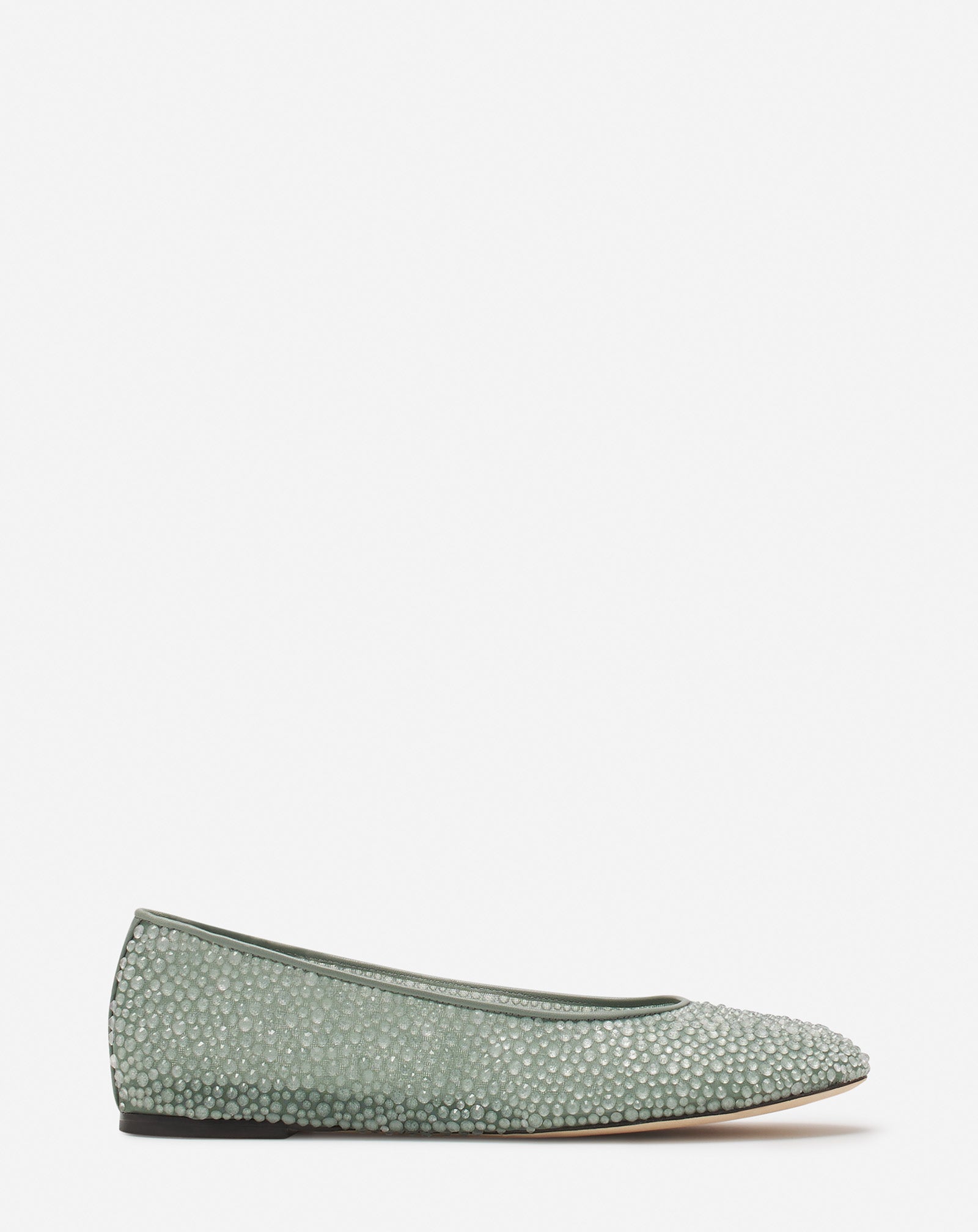 MESH BALLERINA WITH RHINESTONES