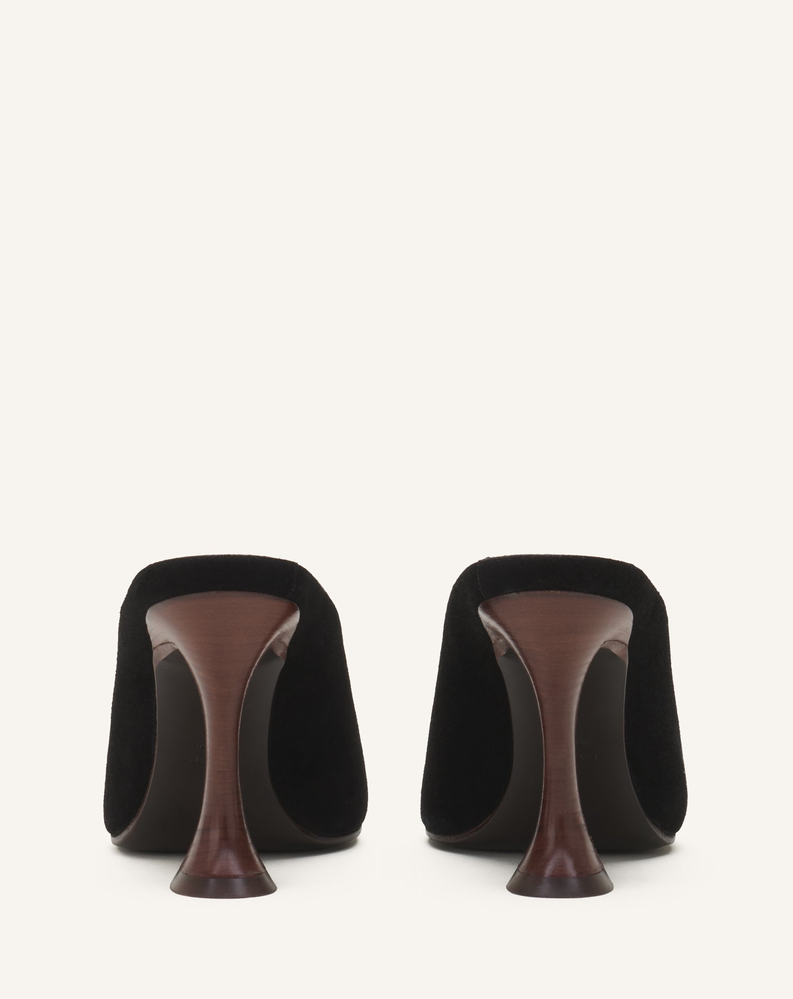 BLACK MIDNIGHT STEP MULE IN SUEDE