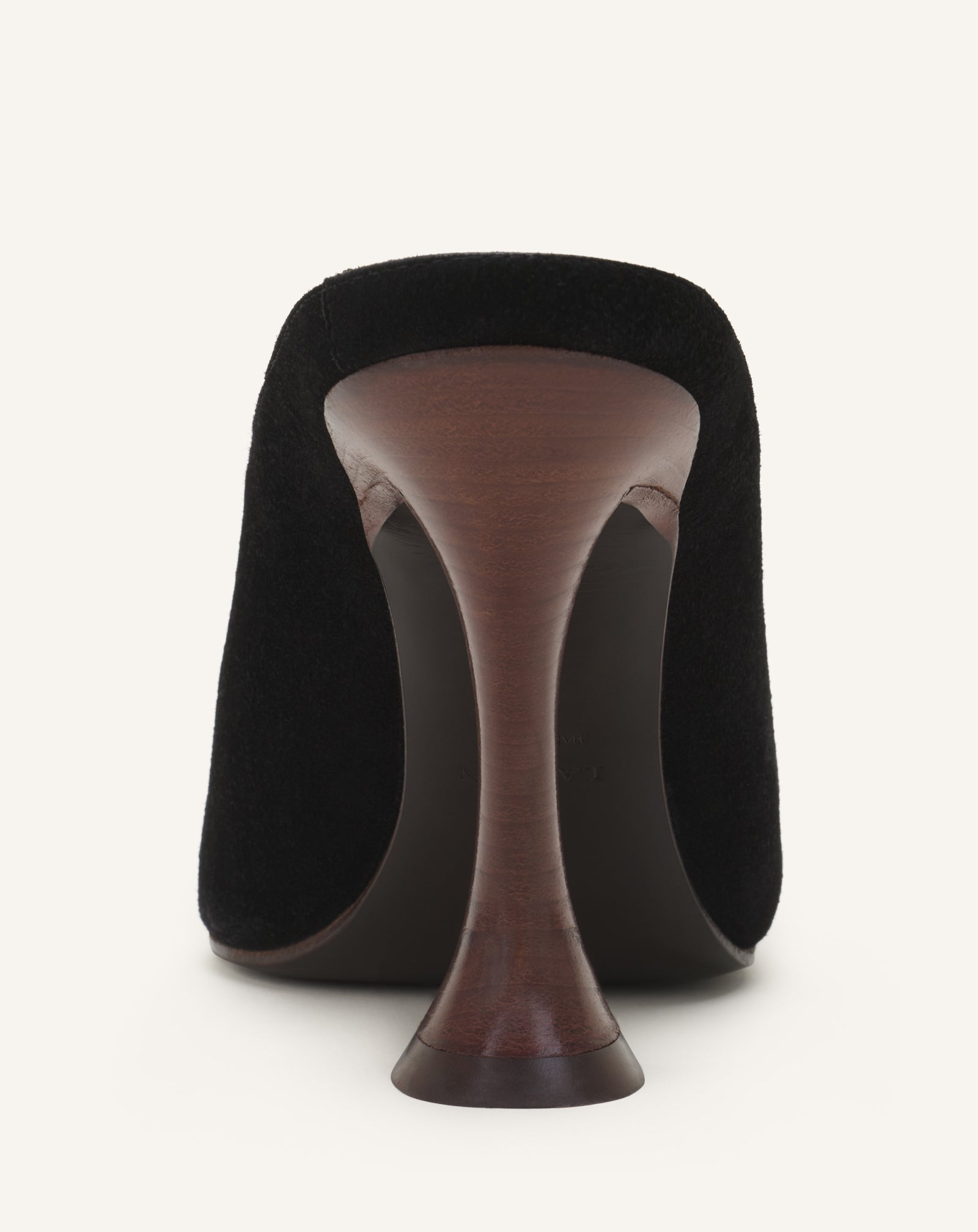 BLACK MIDNIGHT STEP MULE IN SUEDE