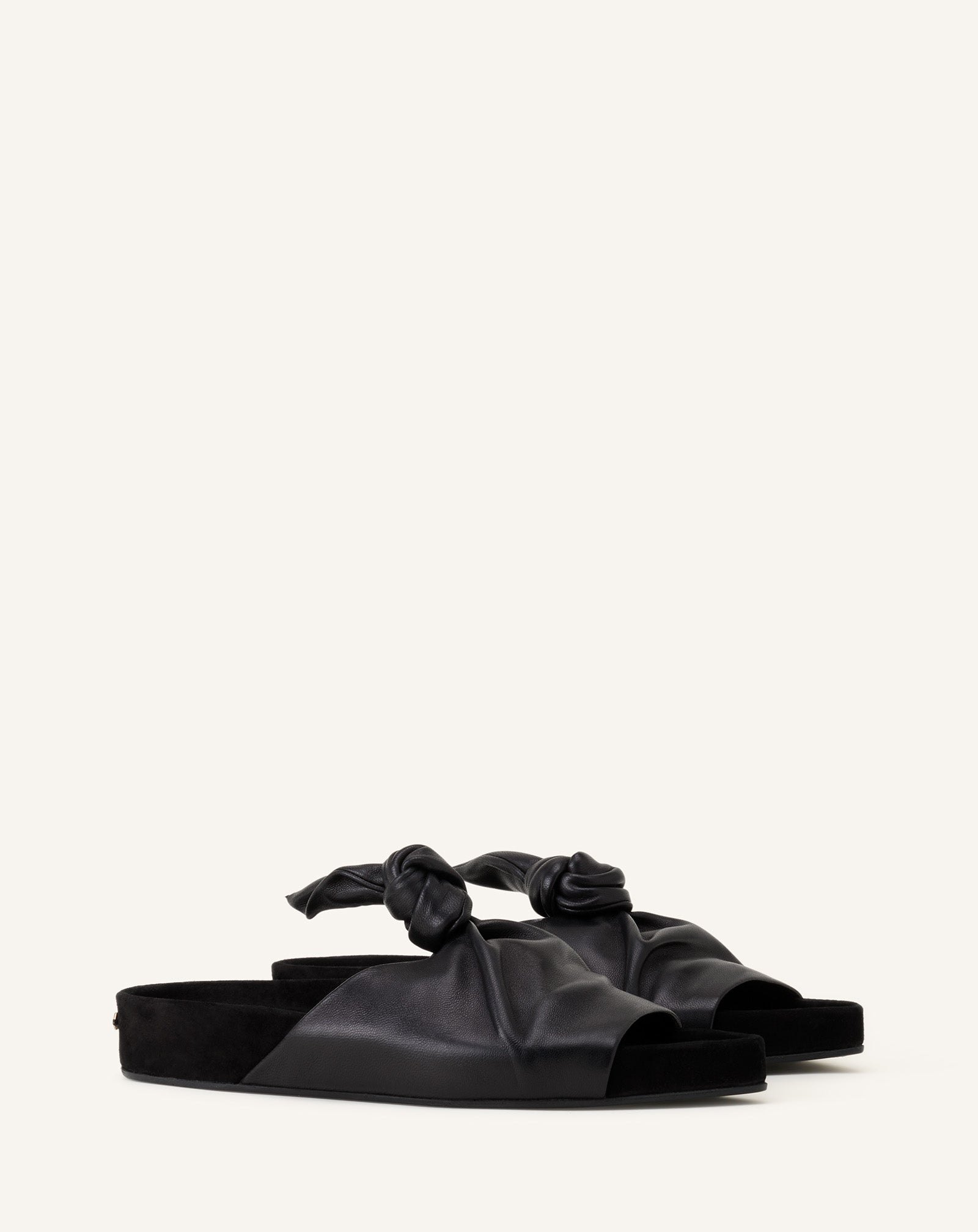 COCOON FLAT LEATHER MULE