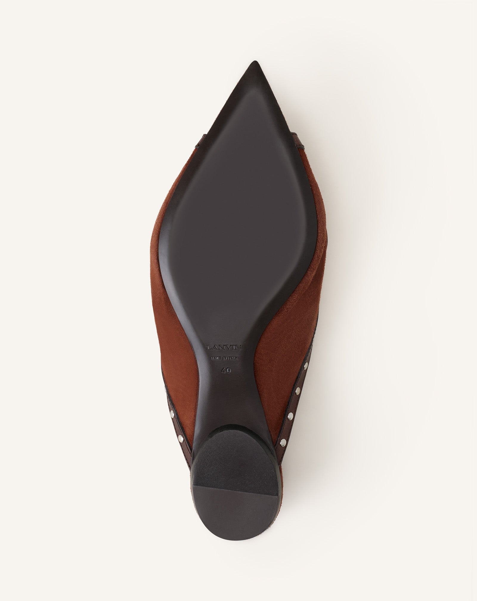 BROWN ECLIPSE FLAT MULE