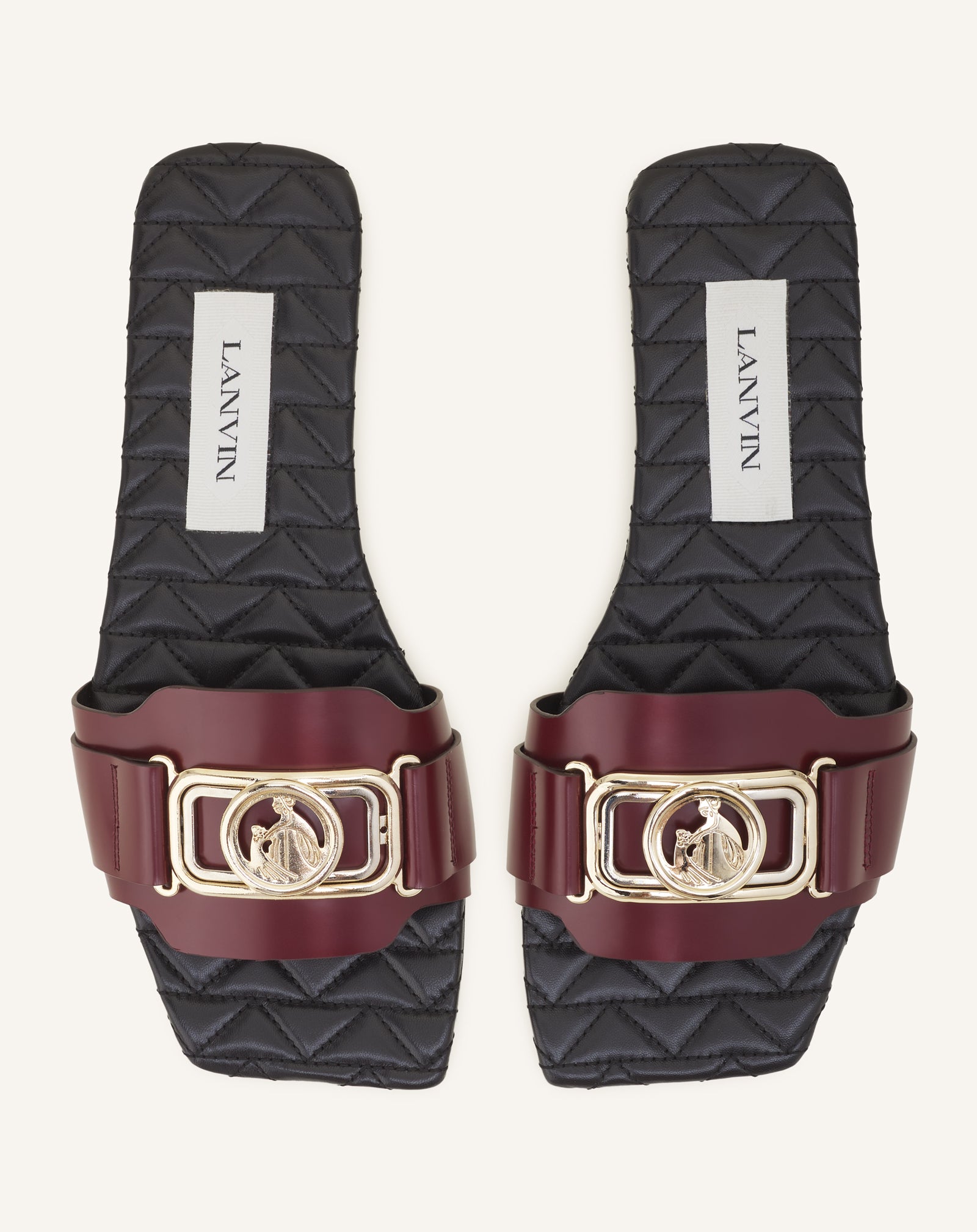 BROWN MOTHER & DAUGHTER FLAT MULE