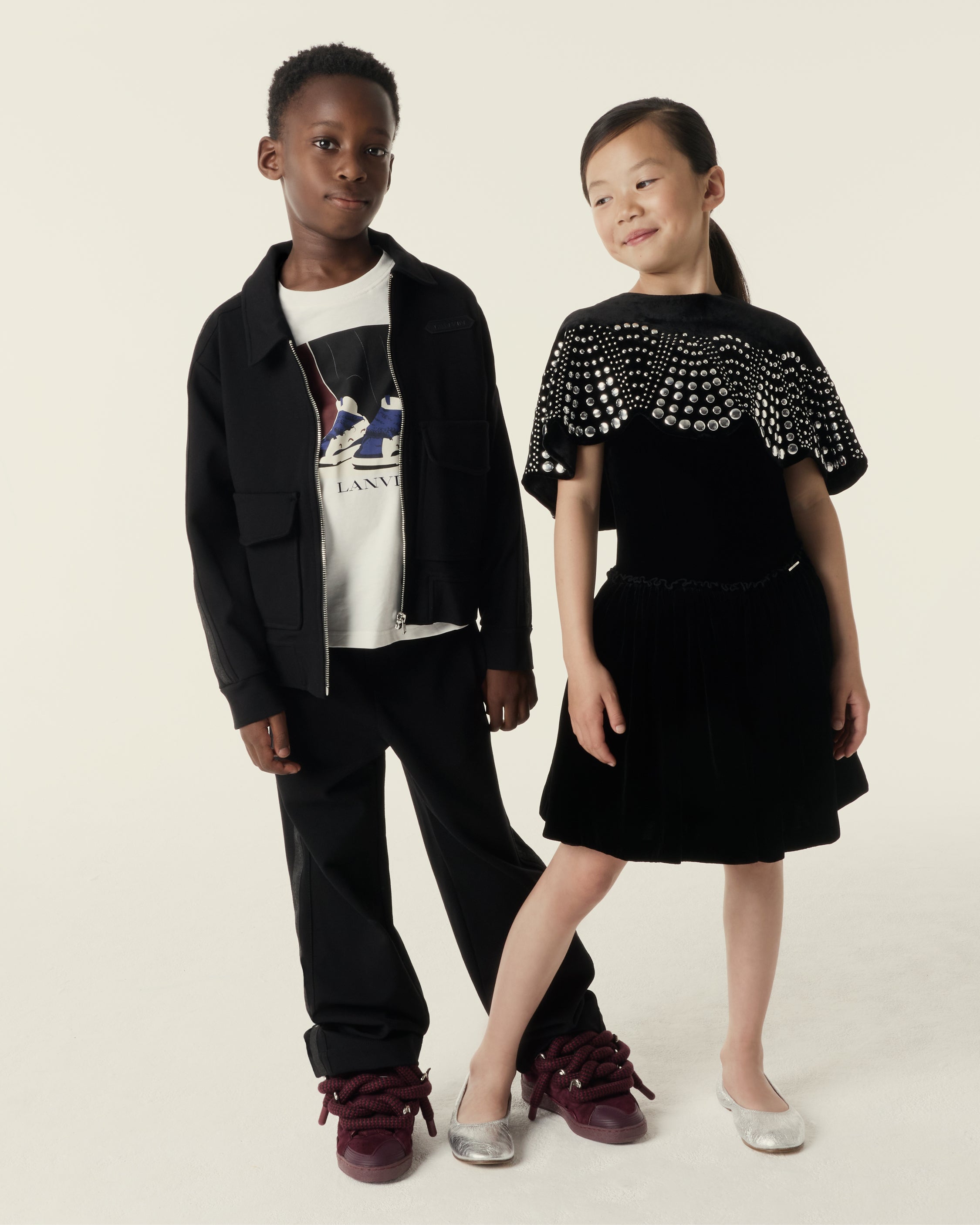 Brown Devoré Velvet Dress | Lanvin
