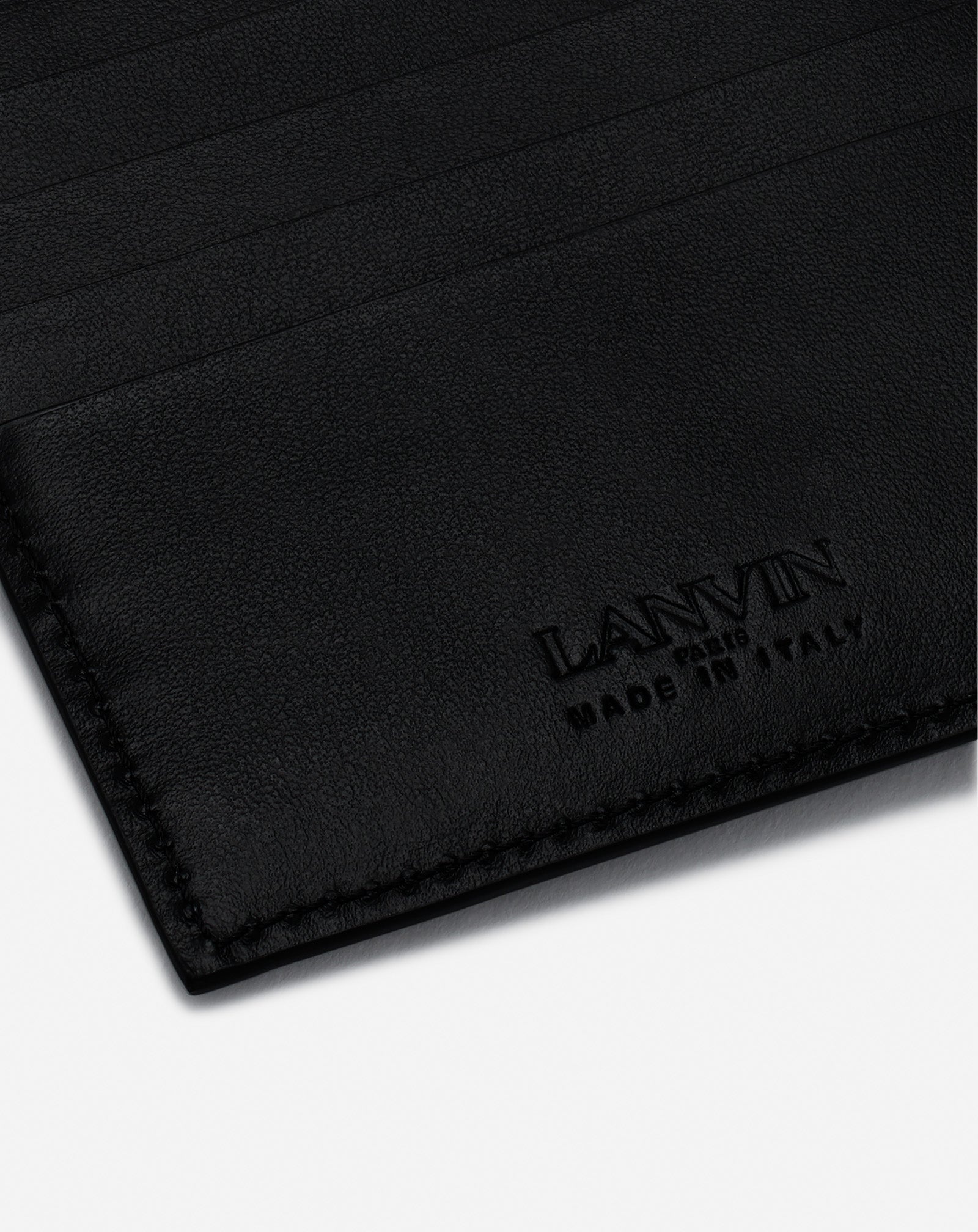 Black Lanvin Signature Leather Wallet | Lanvin