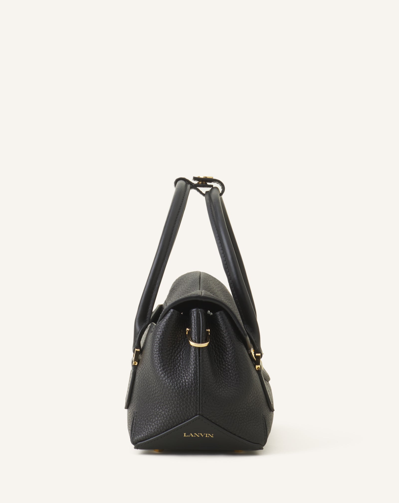 BLACK LE CONFIDENT BY LANVIN 26 LEATHER BAG