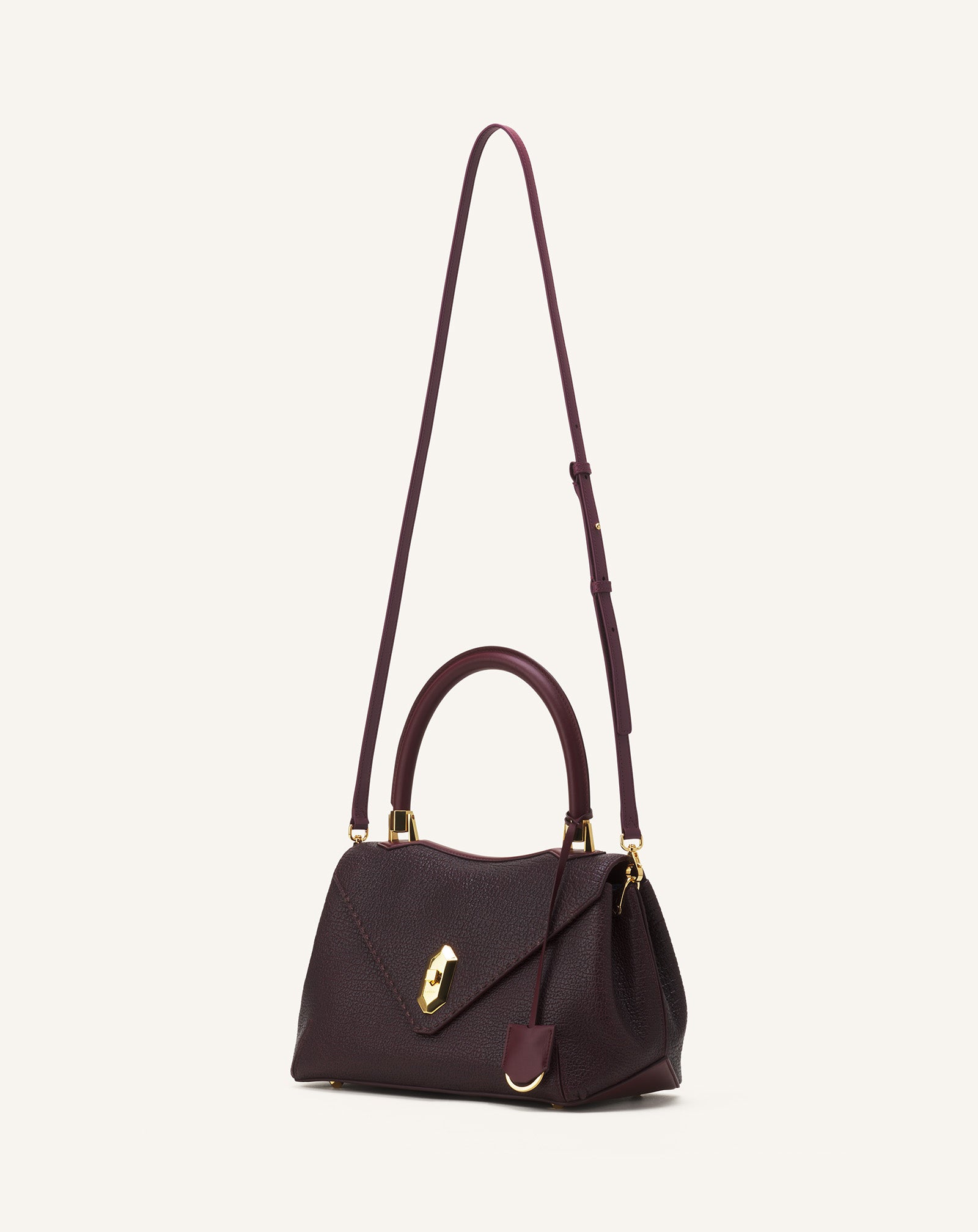 BROWN LE CONFIDENT BY LANVIN LEATHER BAG