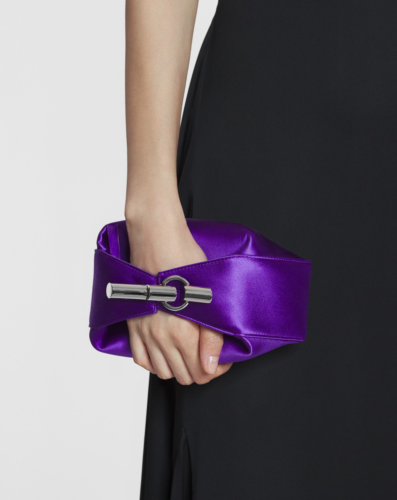 HAUTE SÉQUENCE SATIN CLUTCH BAG