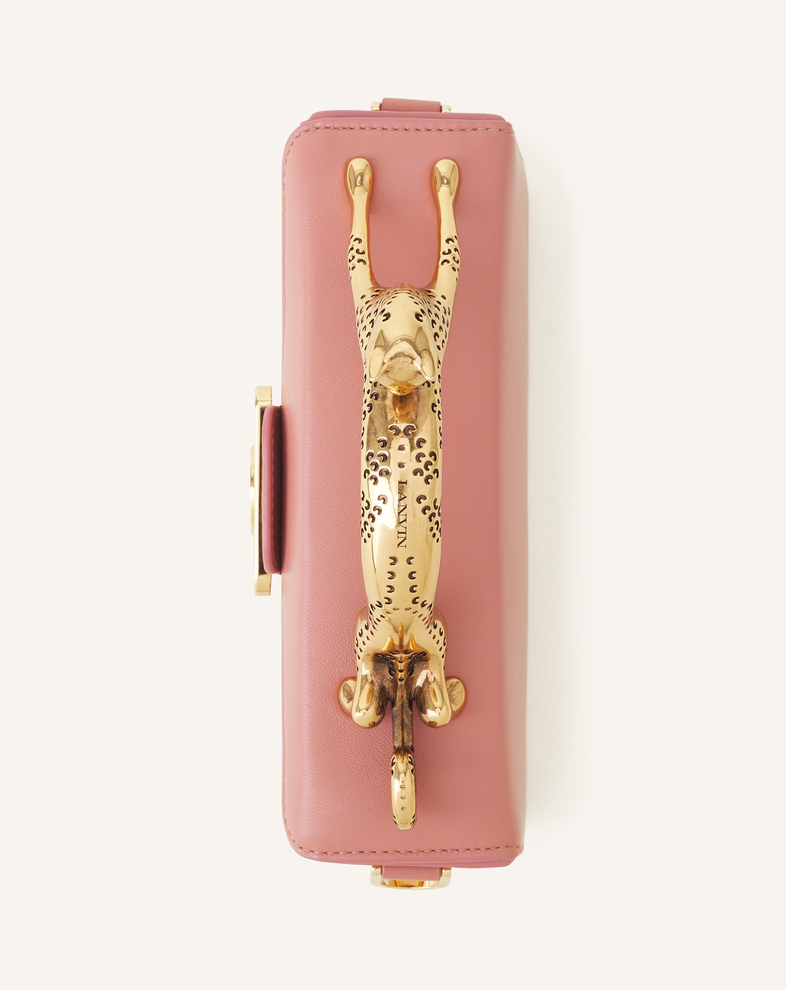 Pink Nano Pencil Cat Leather Bag | Lanvin