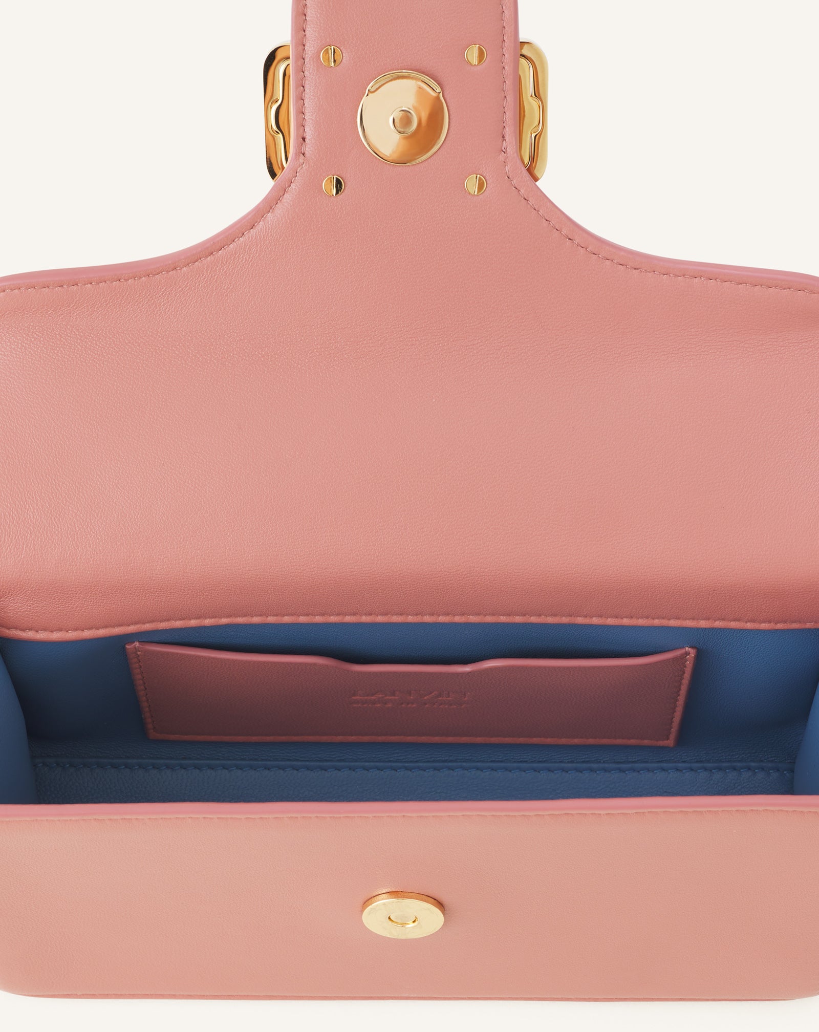 PINK PENCIL CAT NANO BAG IN LEATHER