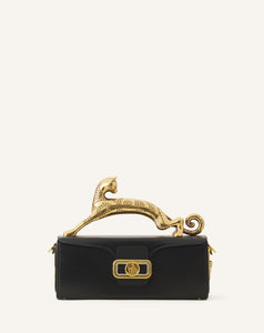 PENCIL CAT BAG IN LEATHER