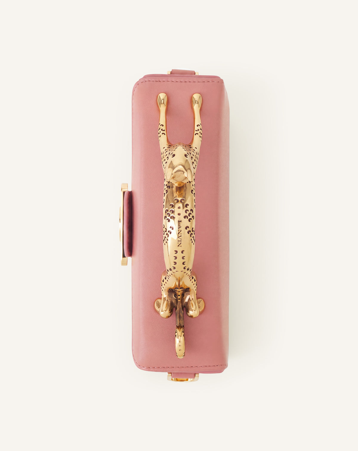 PINK PENCIL CAT BAG IN LEATHER