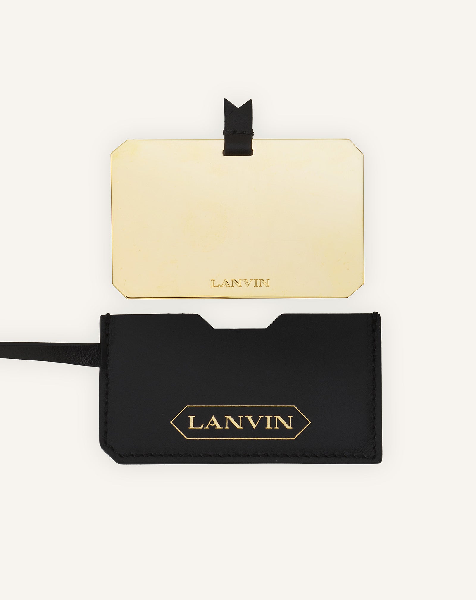 BLACK CATCH BY LANVIN NANO BUCKET BAG IN LEATHER