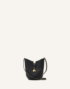 CATCH BY LANVIN NANO BUCKET BAG IN LEATHER