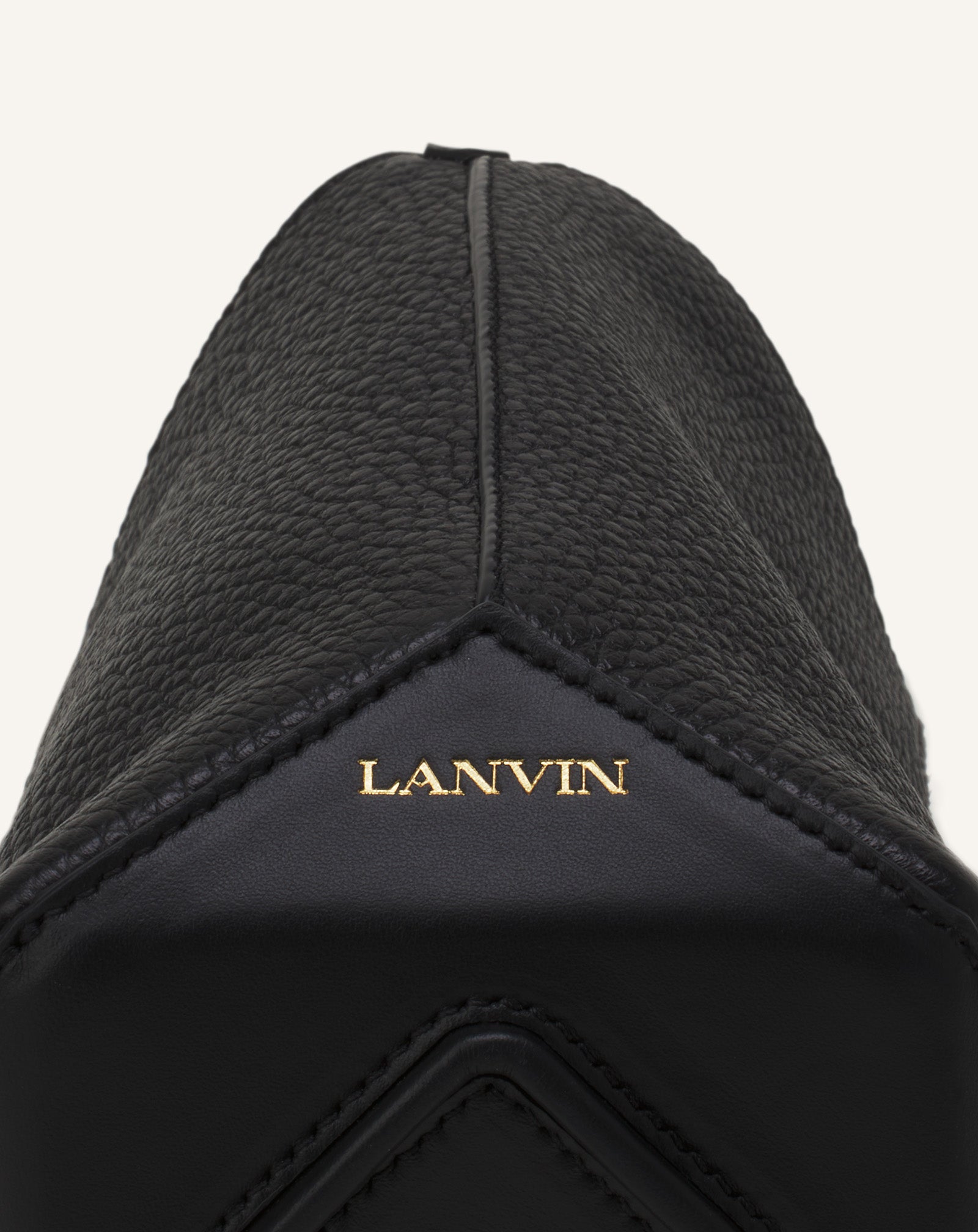 BLACK CATCH BY LANVIN NANO BUCKET BAG IN LEATHER