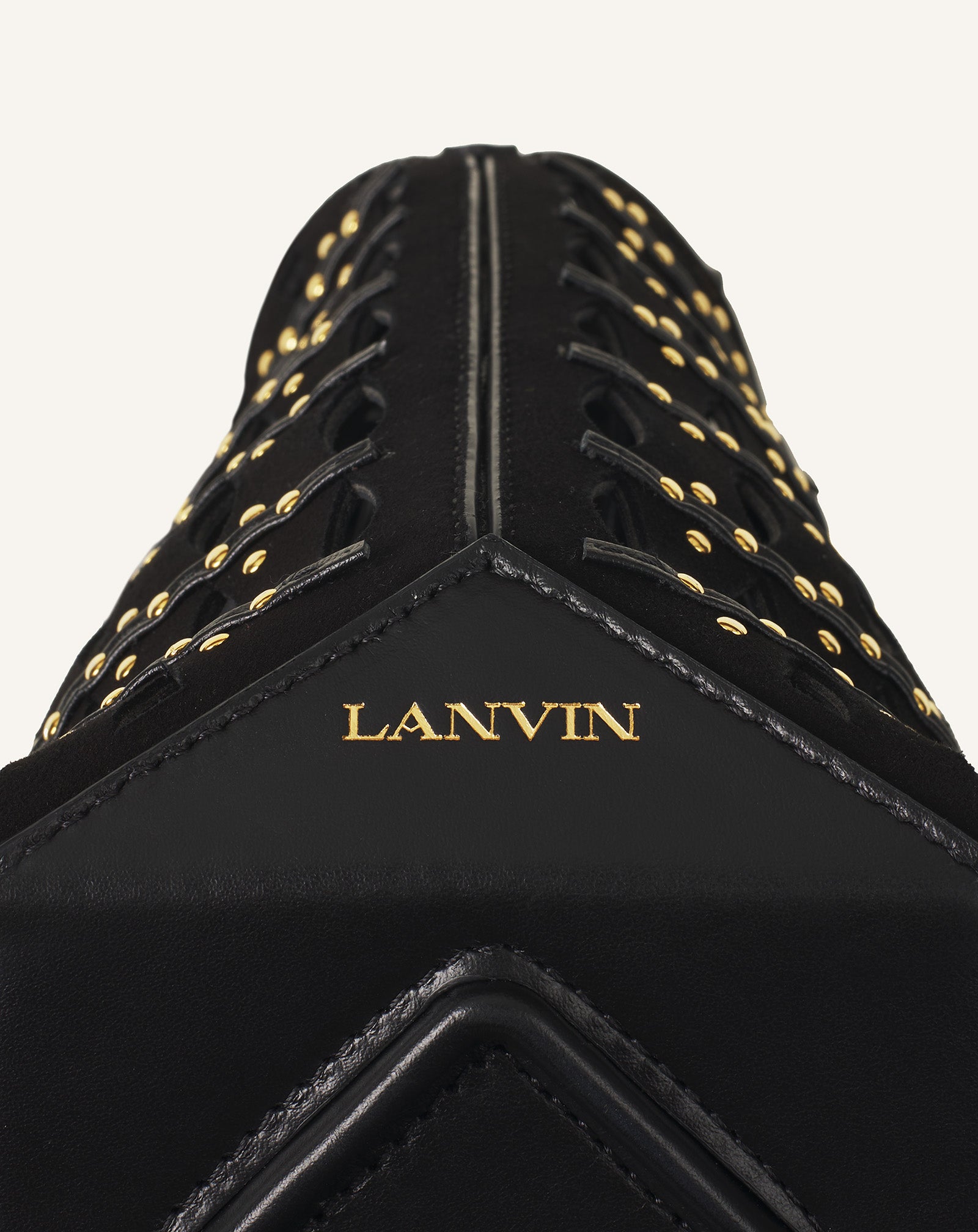 BLACK CATCH BY LANVIN NANO BUCKET BAG IN SUEDE
