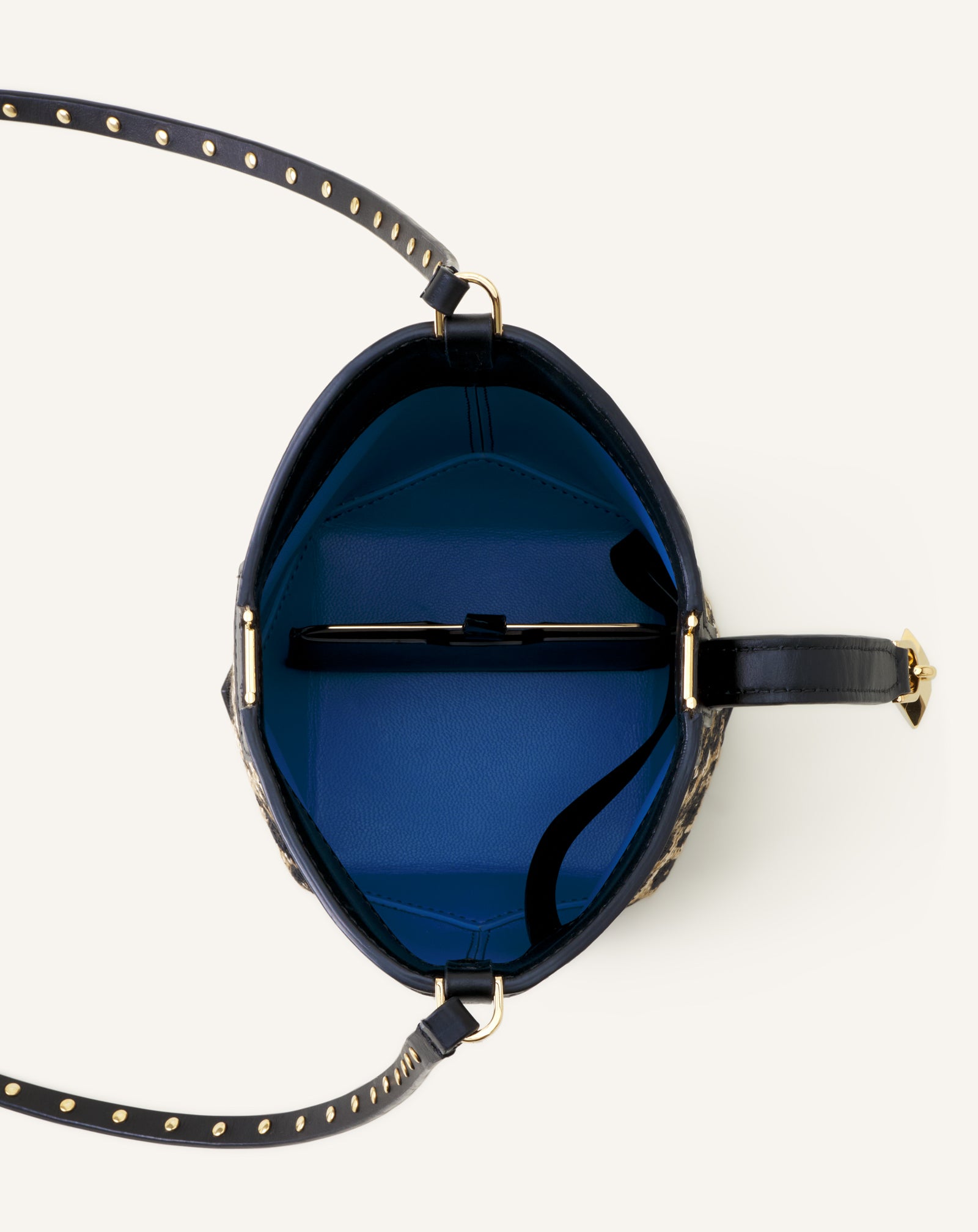 BEIGE CATCH BY LANVIN SMALL RAFFIA BUCKET BAG