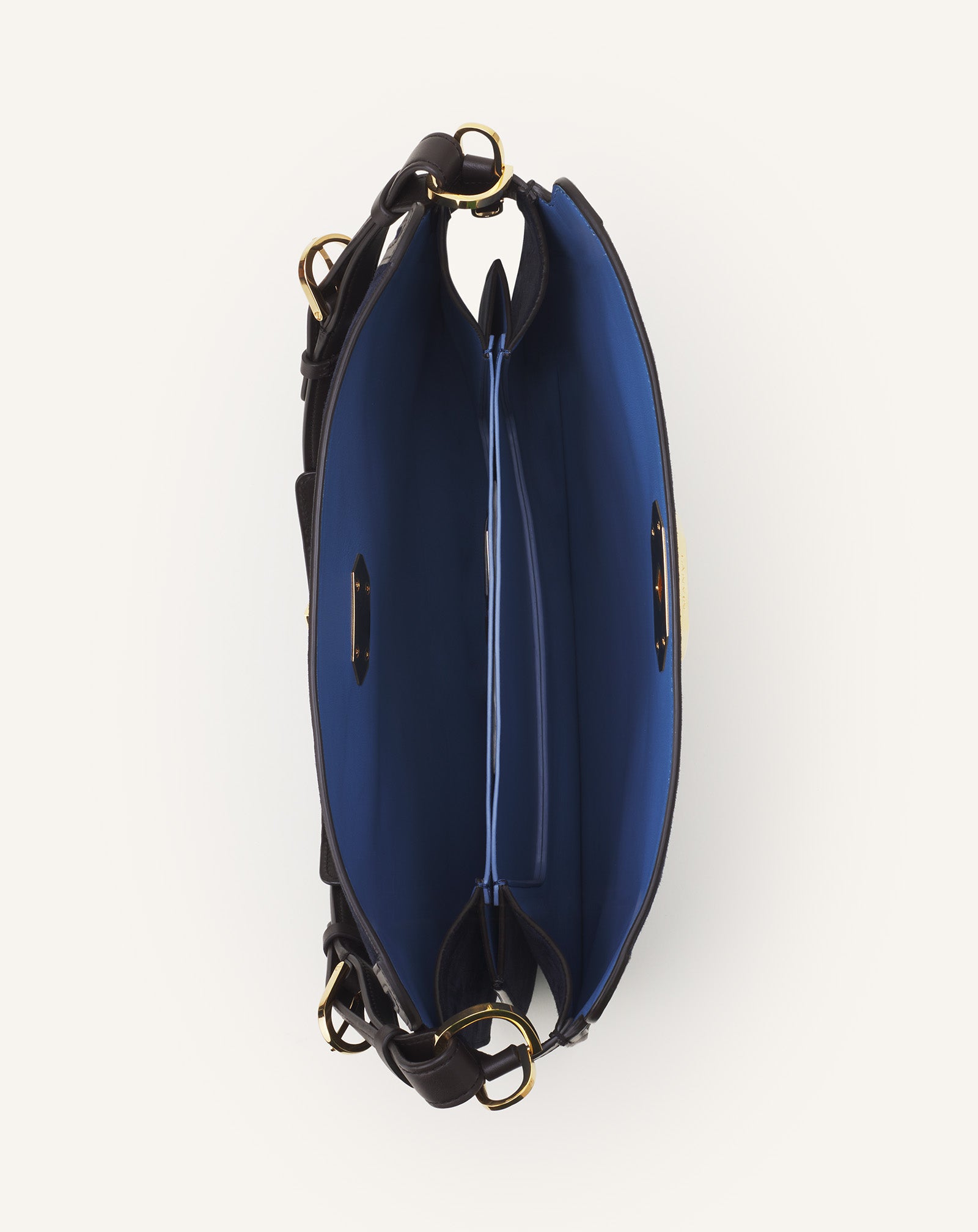 BLUE COMPAGNON BAG IN SUEDE