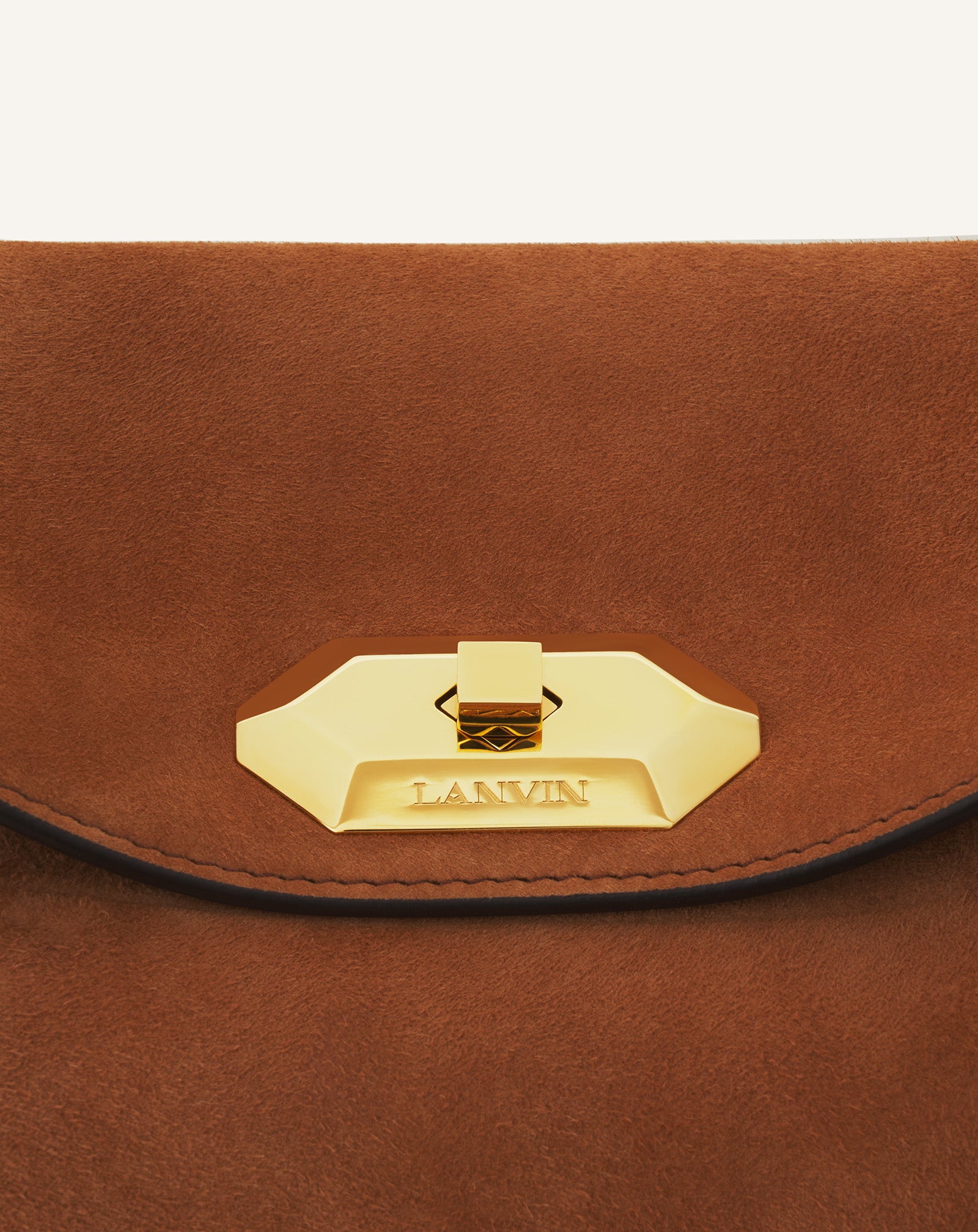 BROWN COMPAGNON BAG IN SUEDE