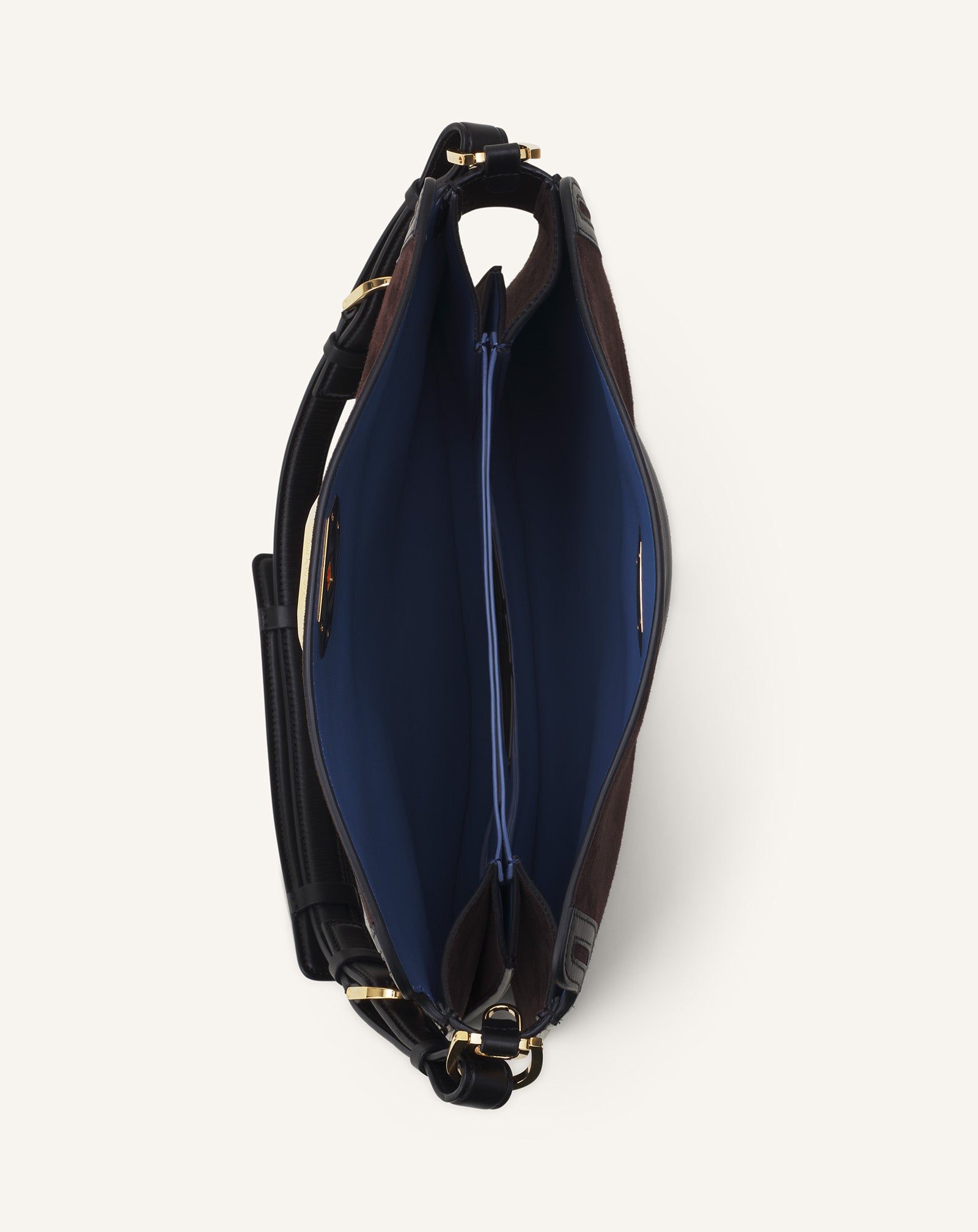 BROWN COMPAGNON BAG IN SUEDE