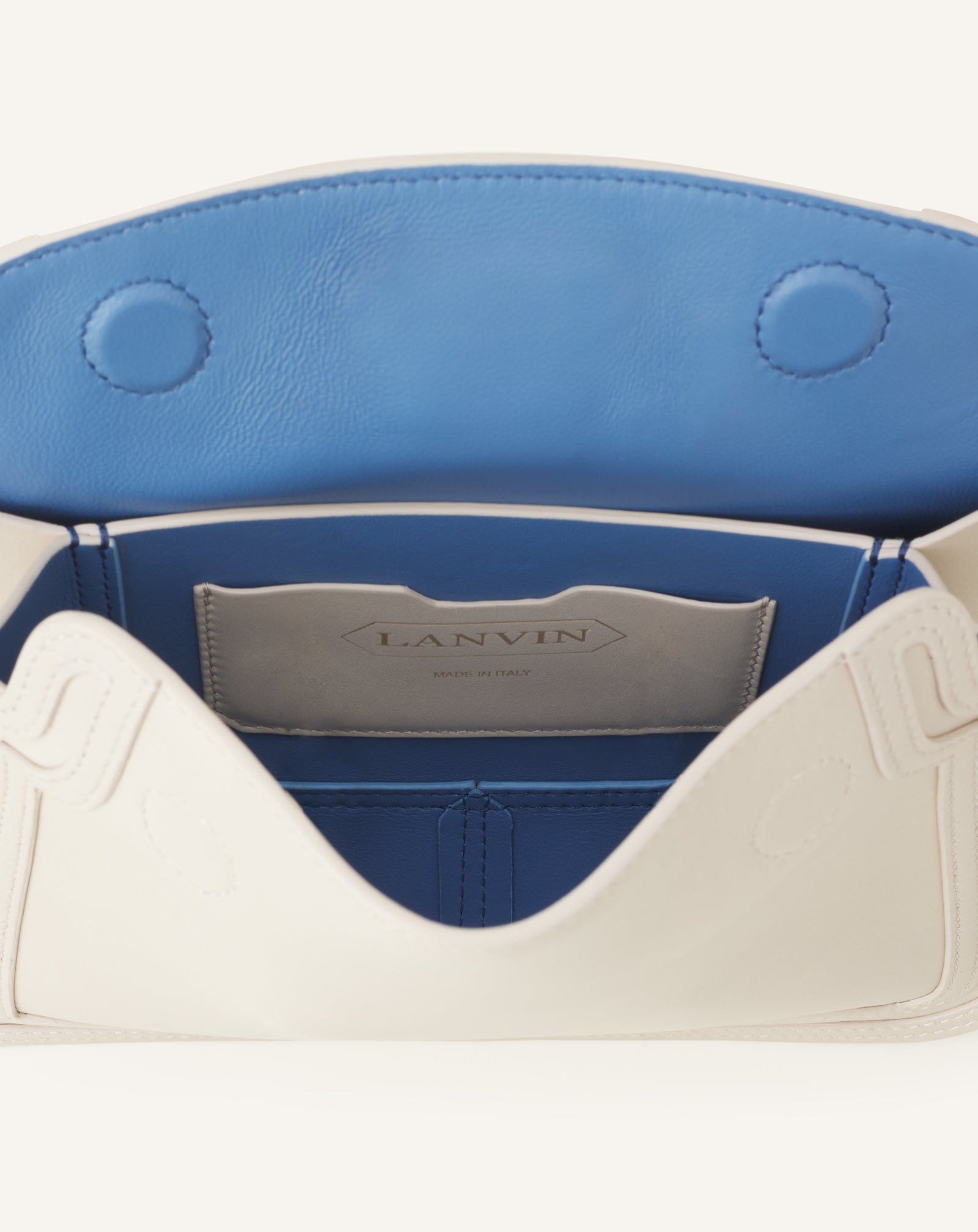 WHITE COMPAGNON 16 LEATHER BAG