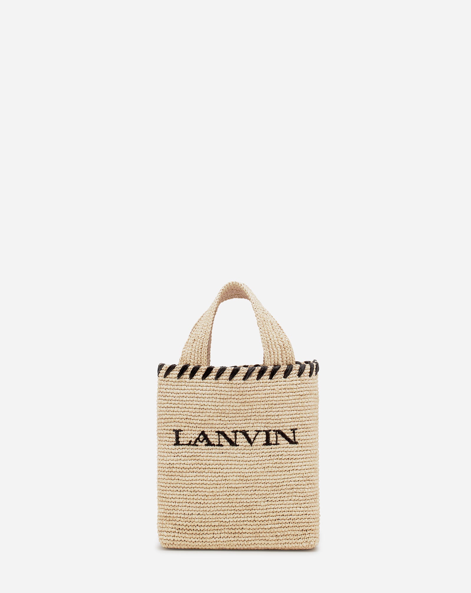 LANVIN NANO RAFFIA TOTE BAG