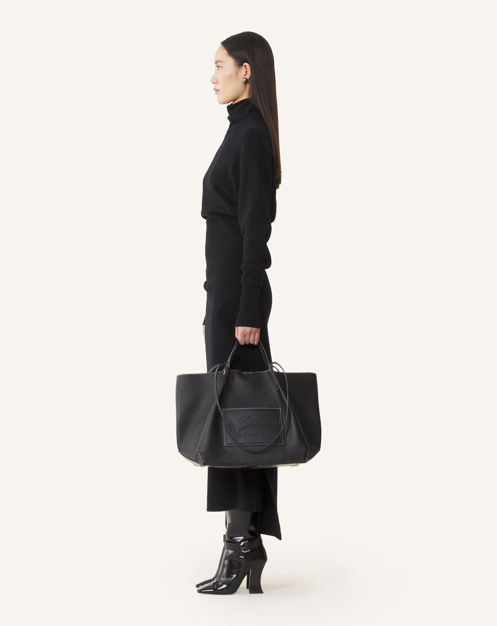BLACK CATCH BY LANVIN TOTE BAG