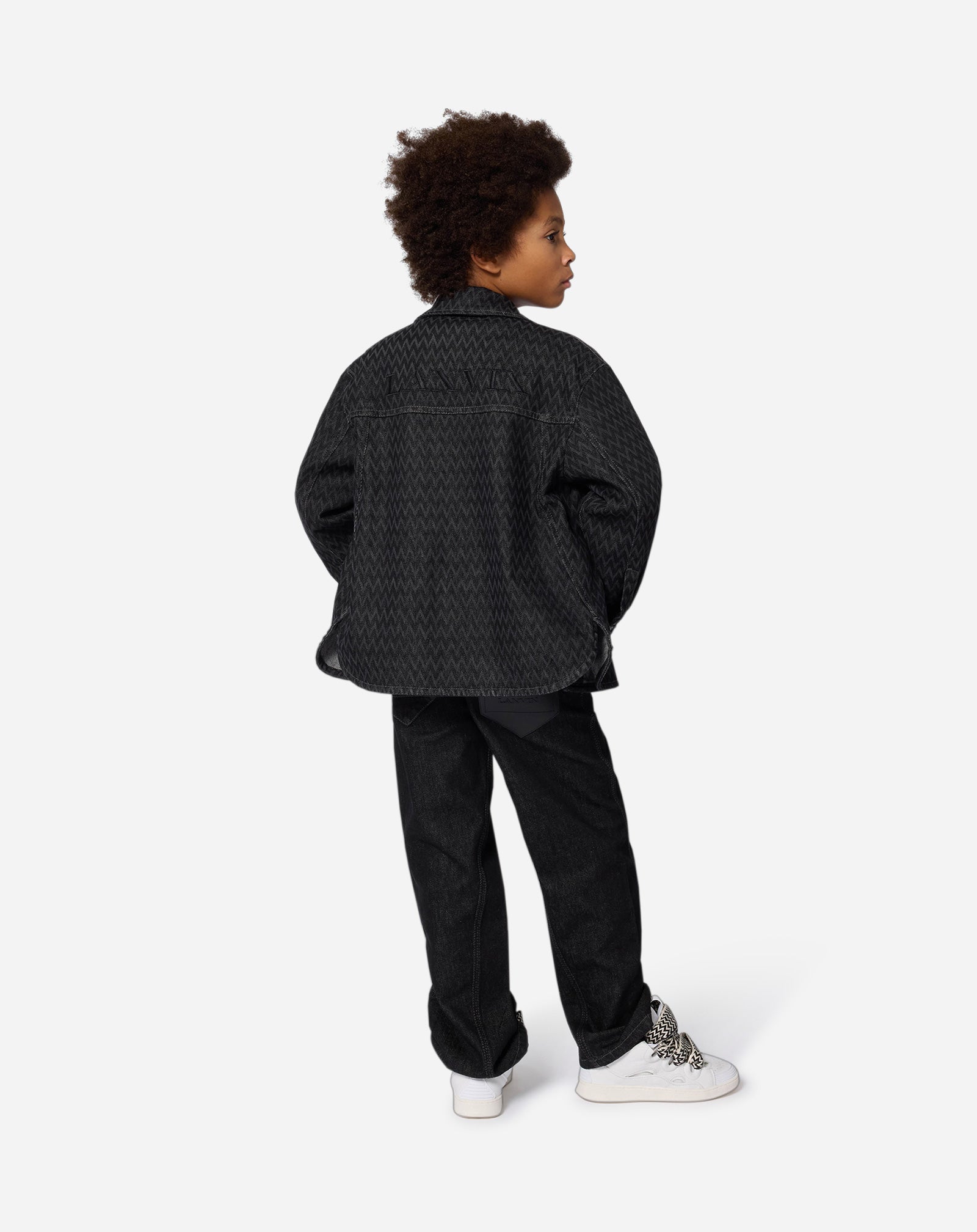 BLACK DENIM OVERSHIRT