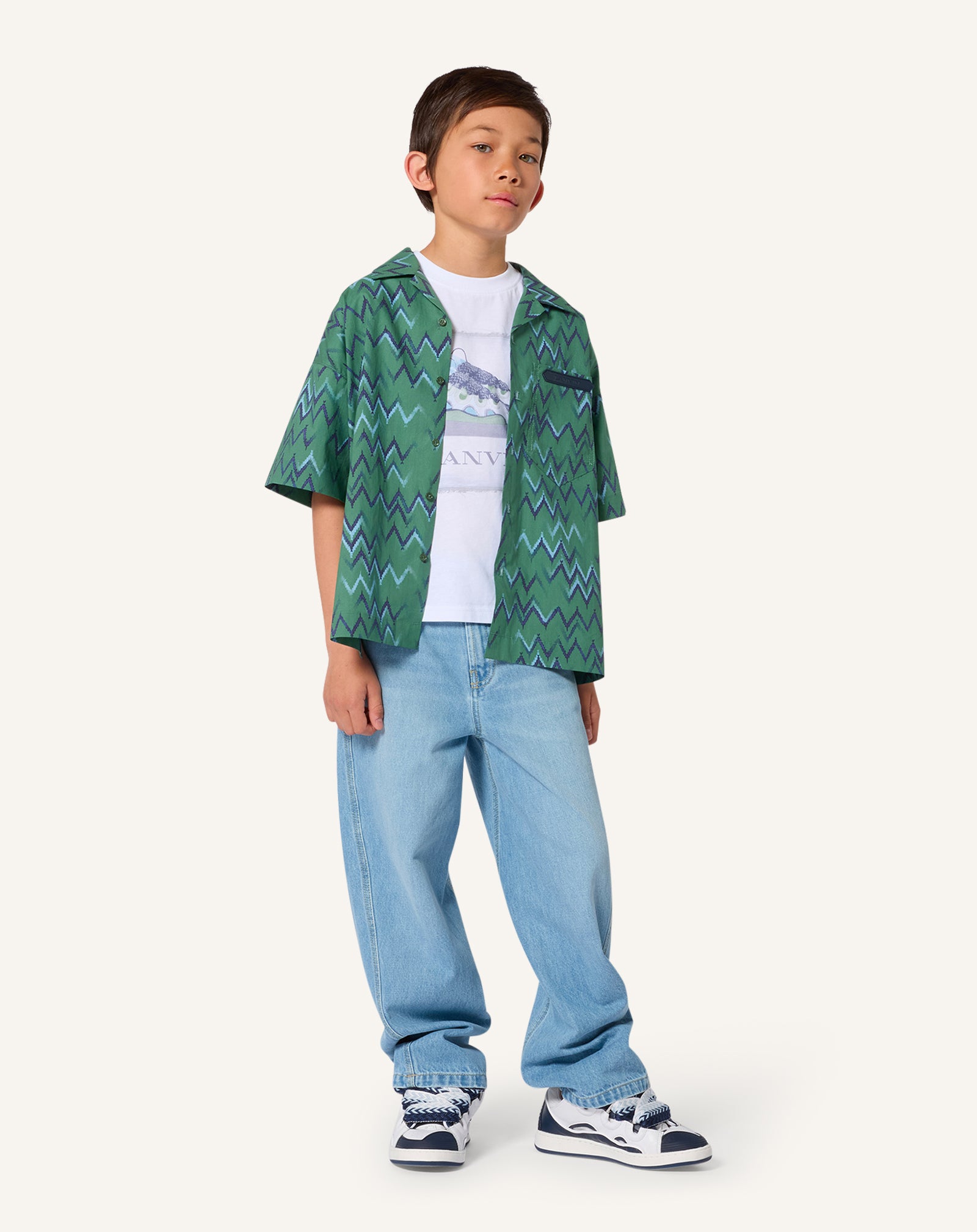 Green Short Sleeve Shirt | Lanvin
