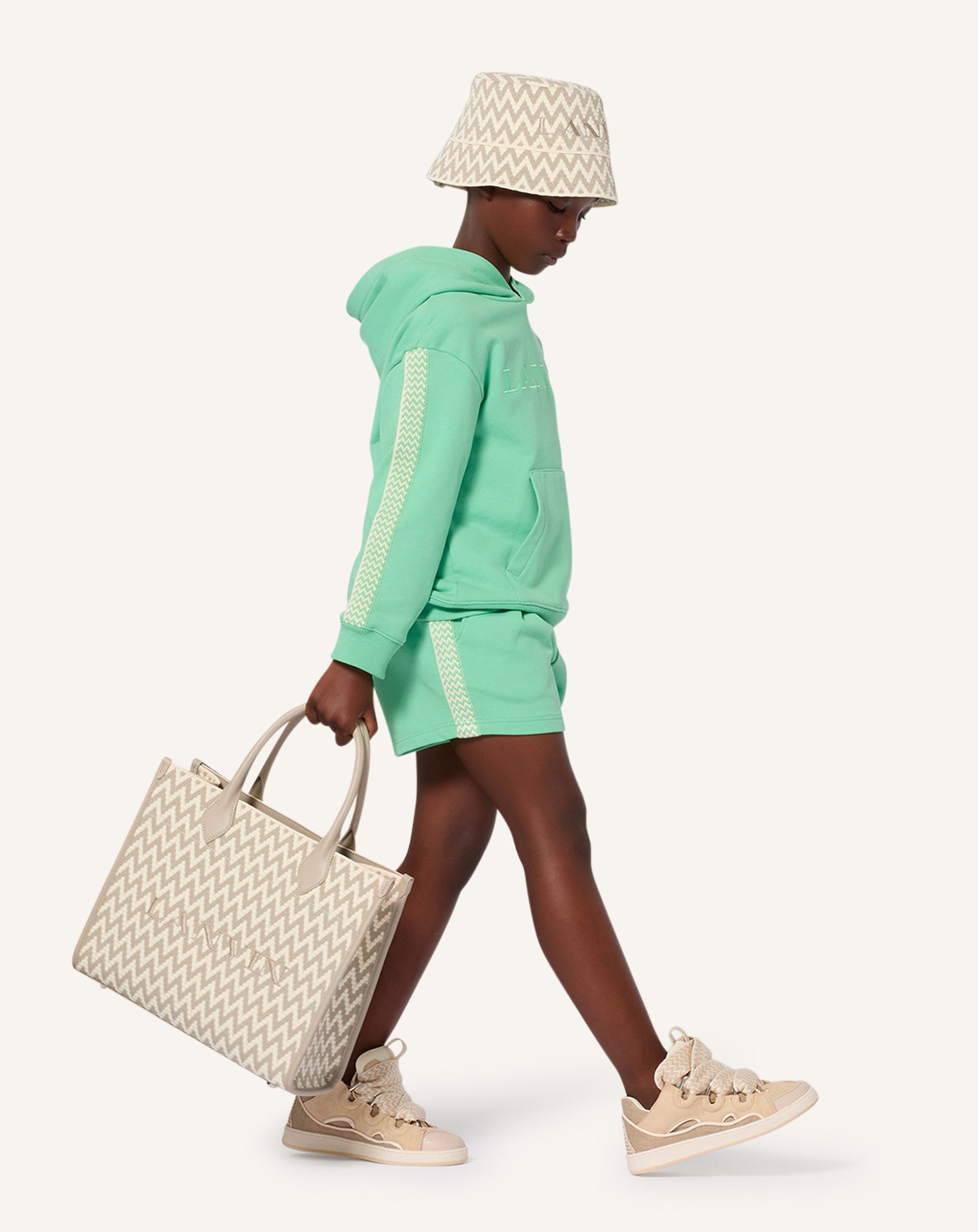 Green Fleece Shorts | Lanvin
