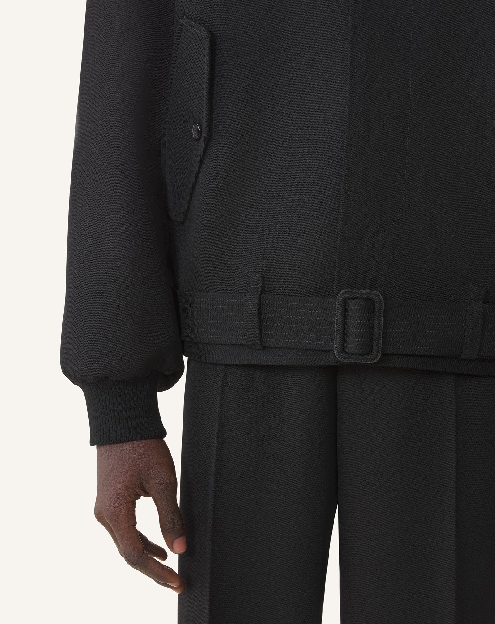 ジャケット・アウター LANVIN collection reversible blouson Black Light Wool Jacket | Lanvin