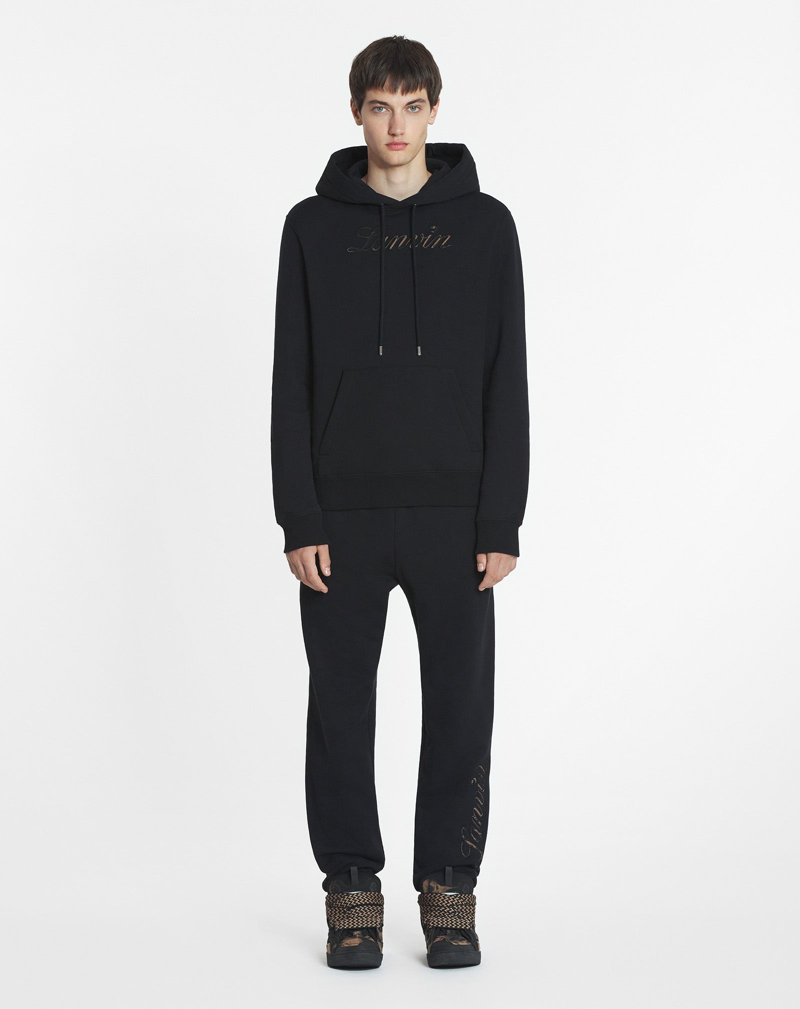LOGO DENIM HOODIE
