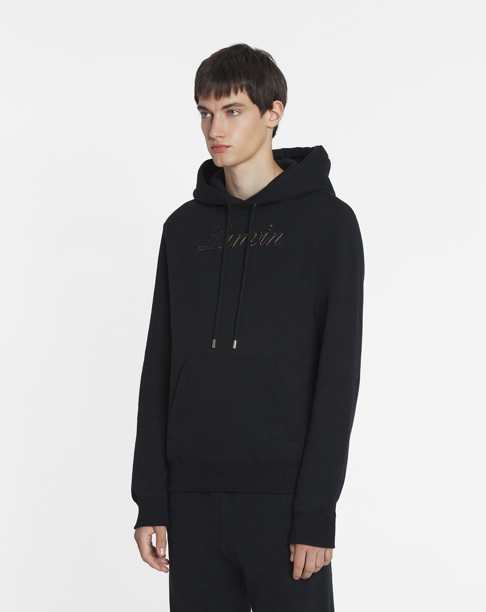LOGO DENIM HOODIE
