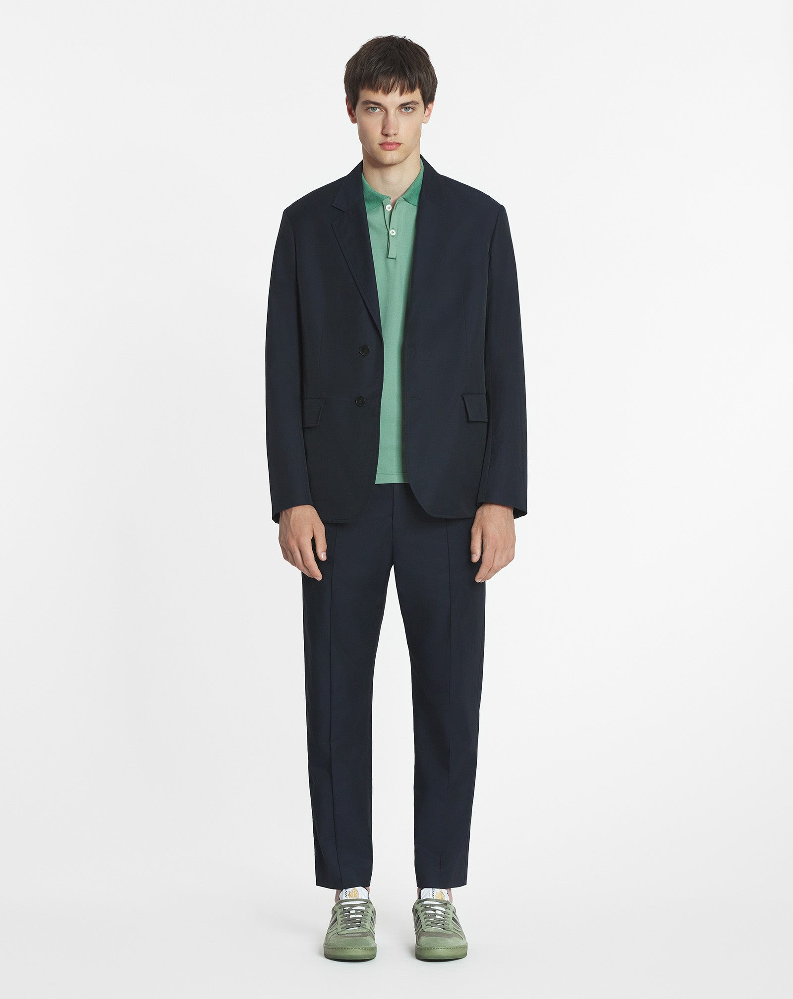 TECHNICAL COTTON STRAIGHT FIT JACKET