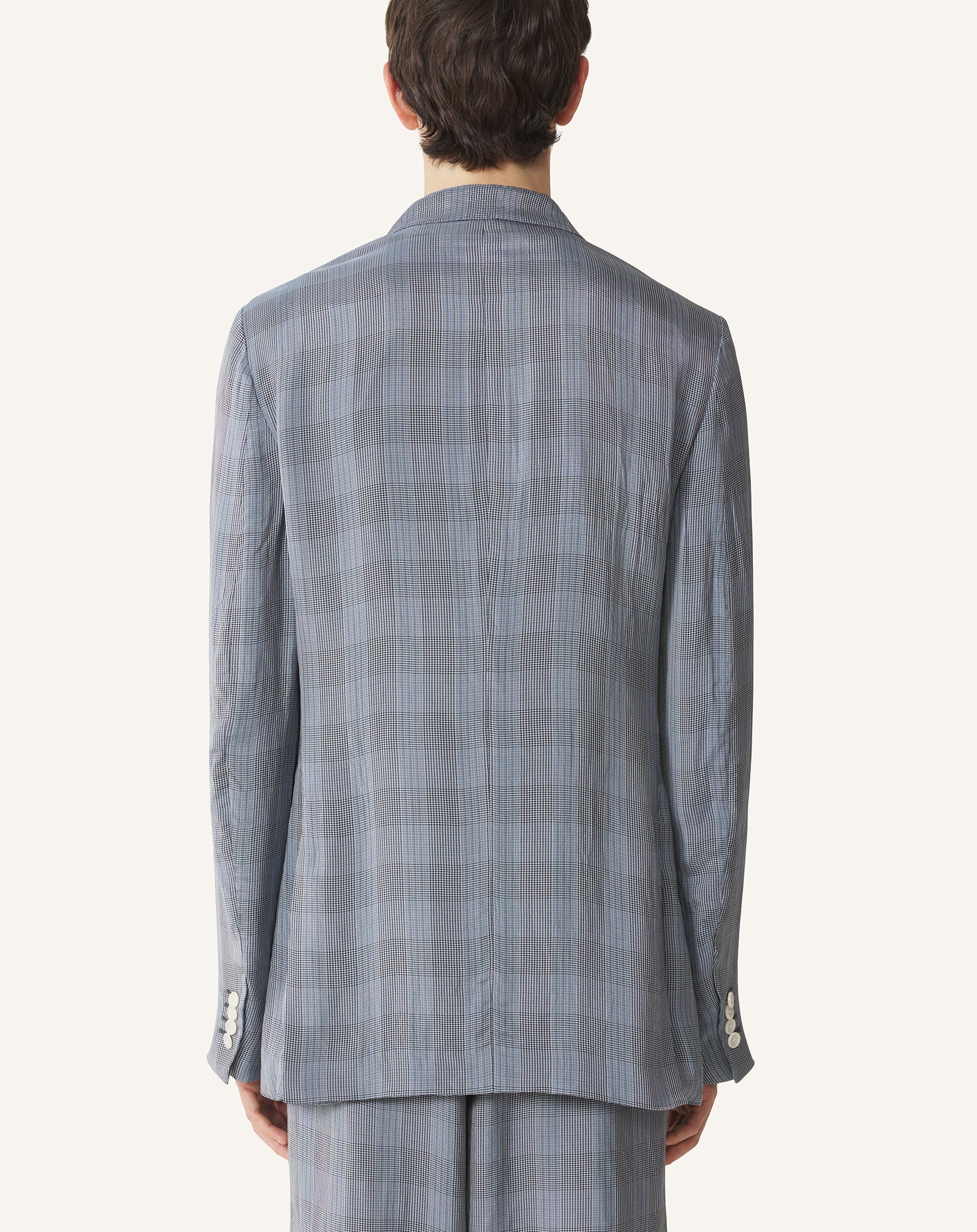 DOUBLE-BREASTED JACKET IN VISCOSE