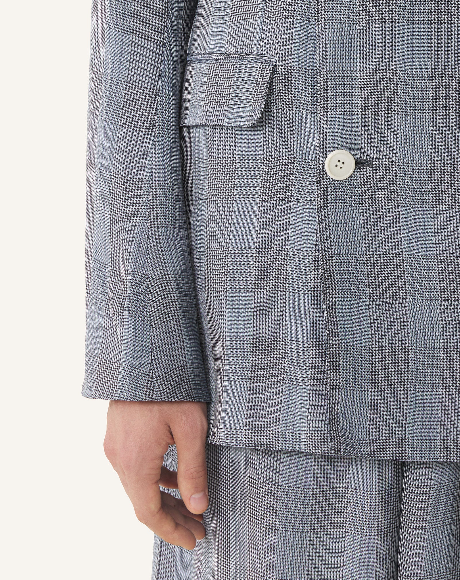 Black Double-breasted Jacket In Viscose | Lanvin