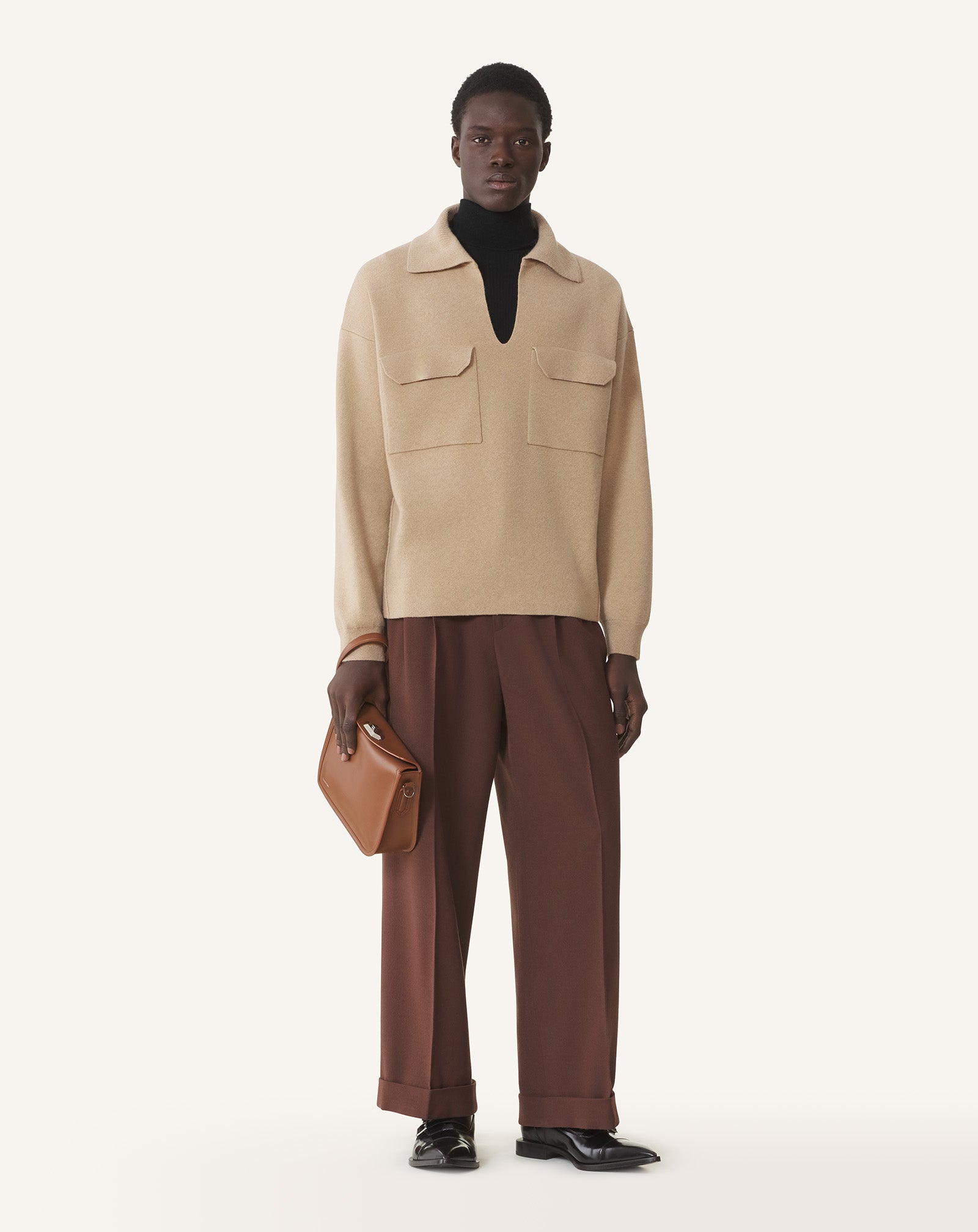 CASHMERE POLO SHIRT