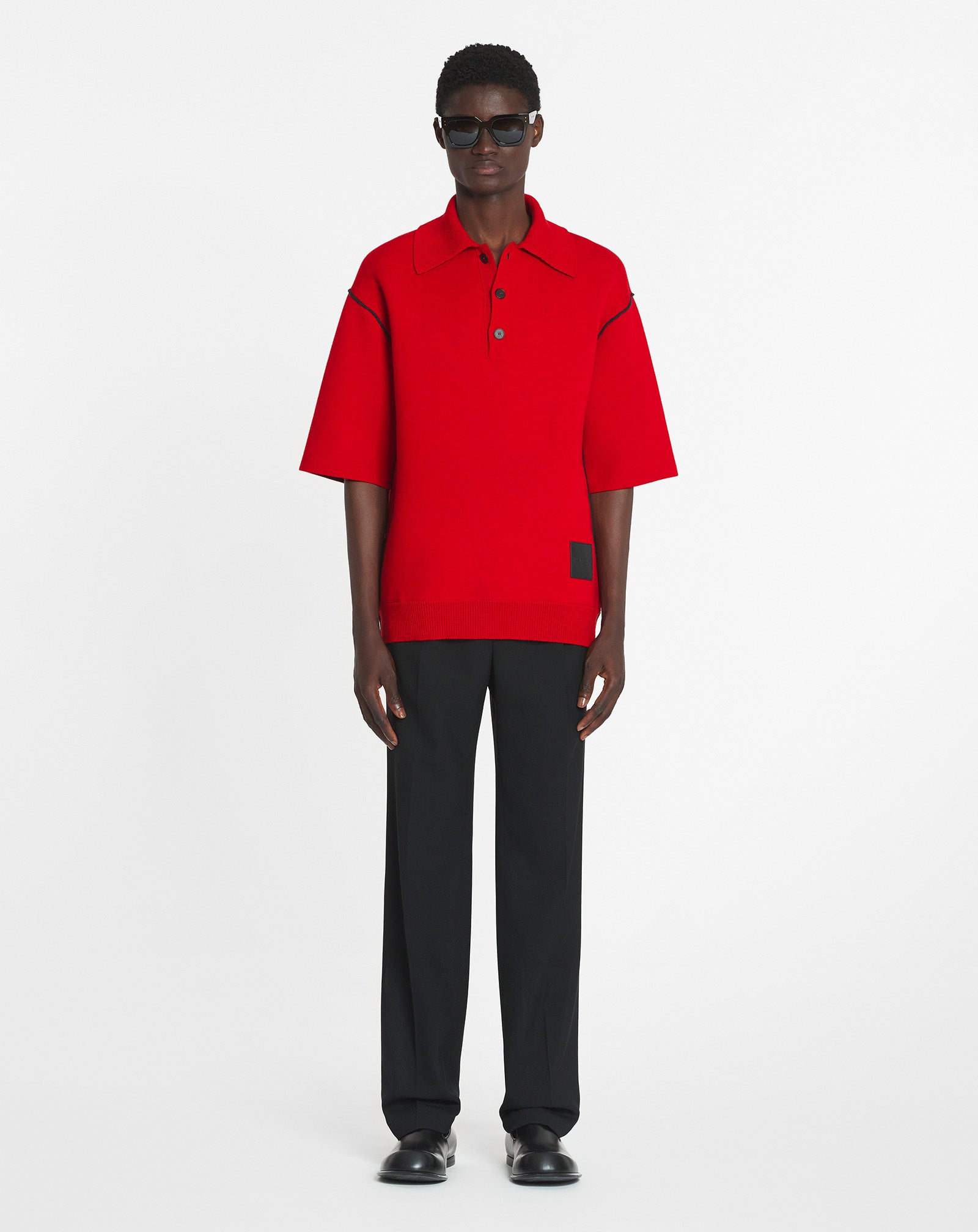 OVERSIZED WOOL POLO SHIRT