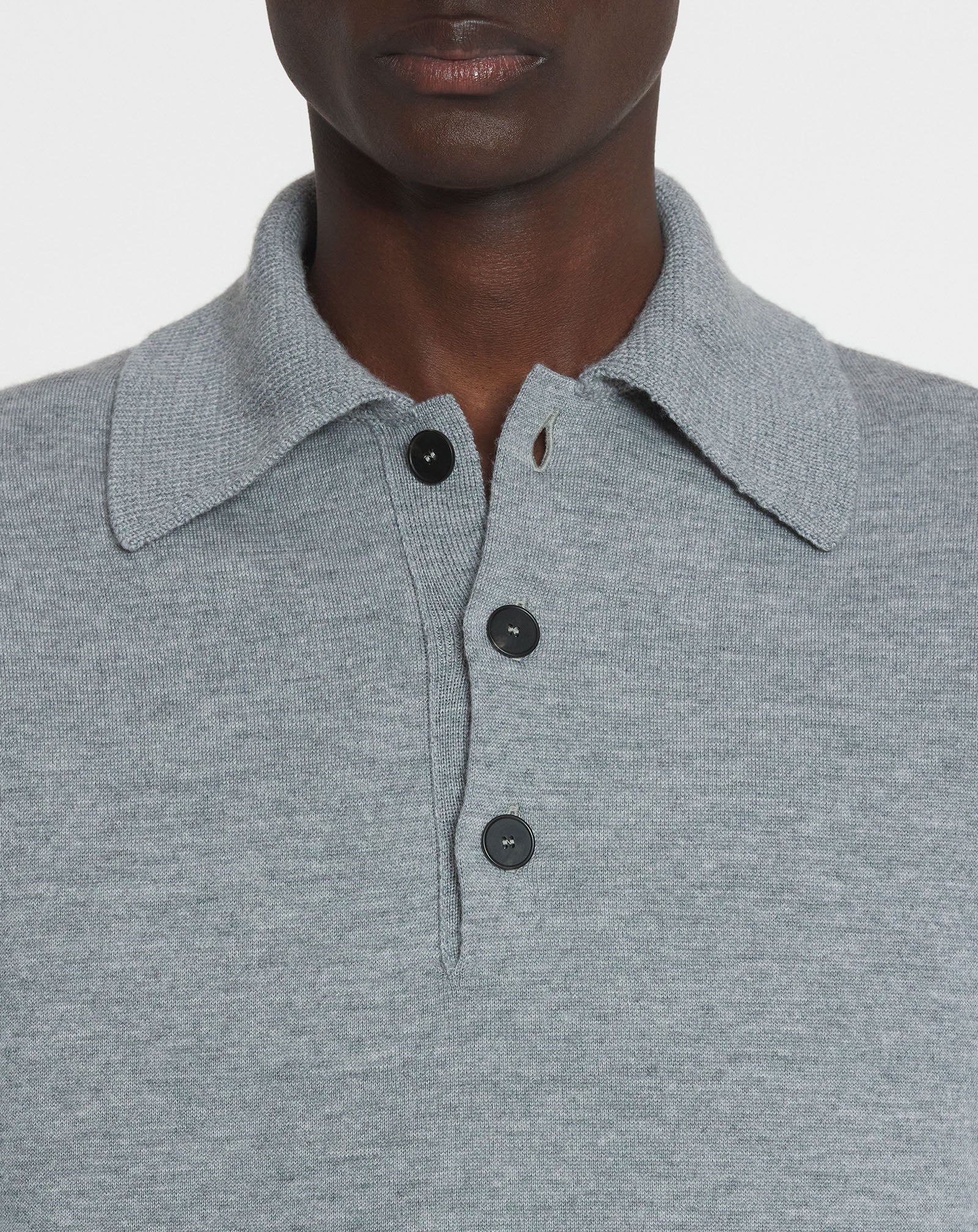 OVERSIZED WOOL POLO SHIRT
