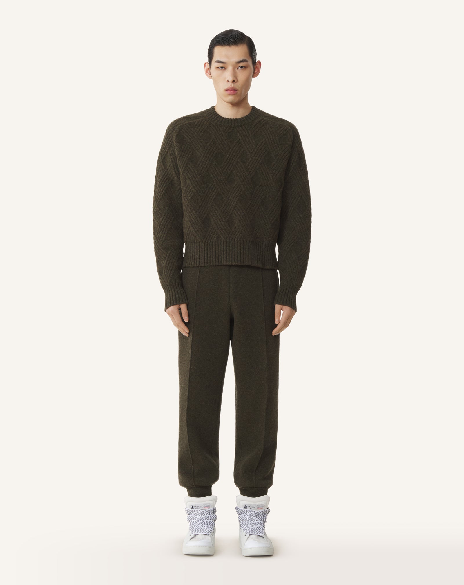 Black Cable-knit Wool Sweater | Lanvin