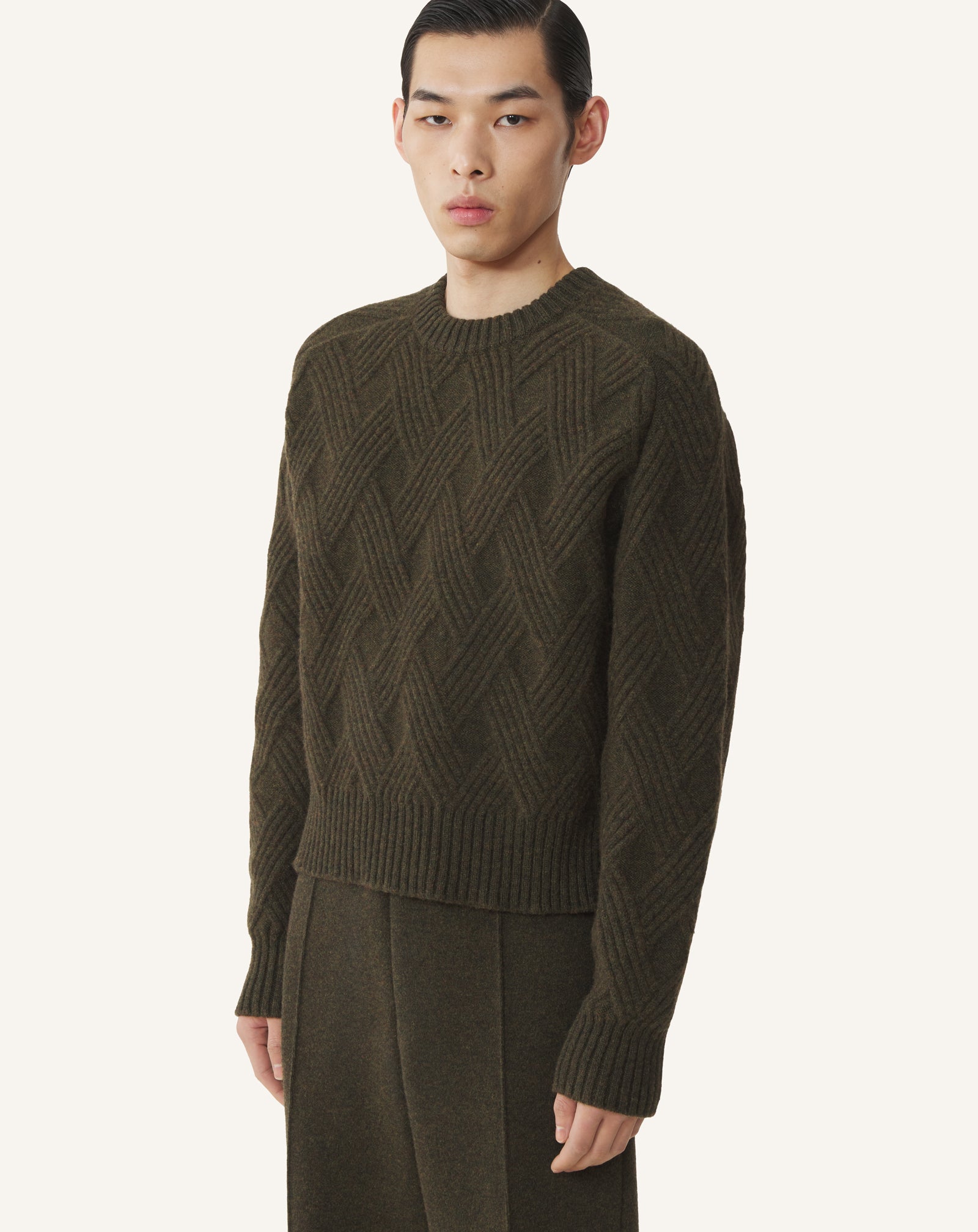 Black Cable-knit Wool Sweater | Lanvin