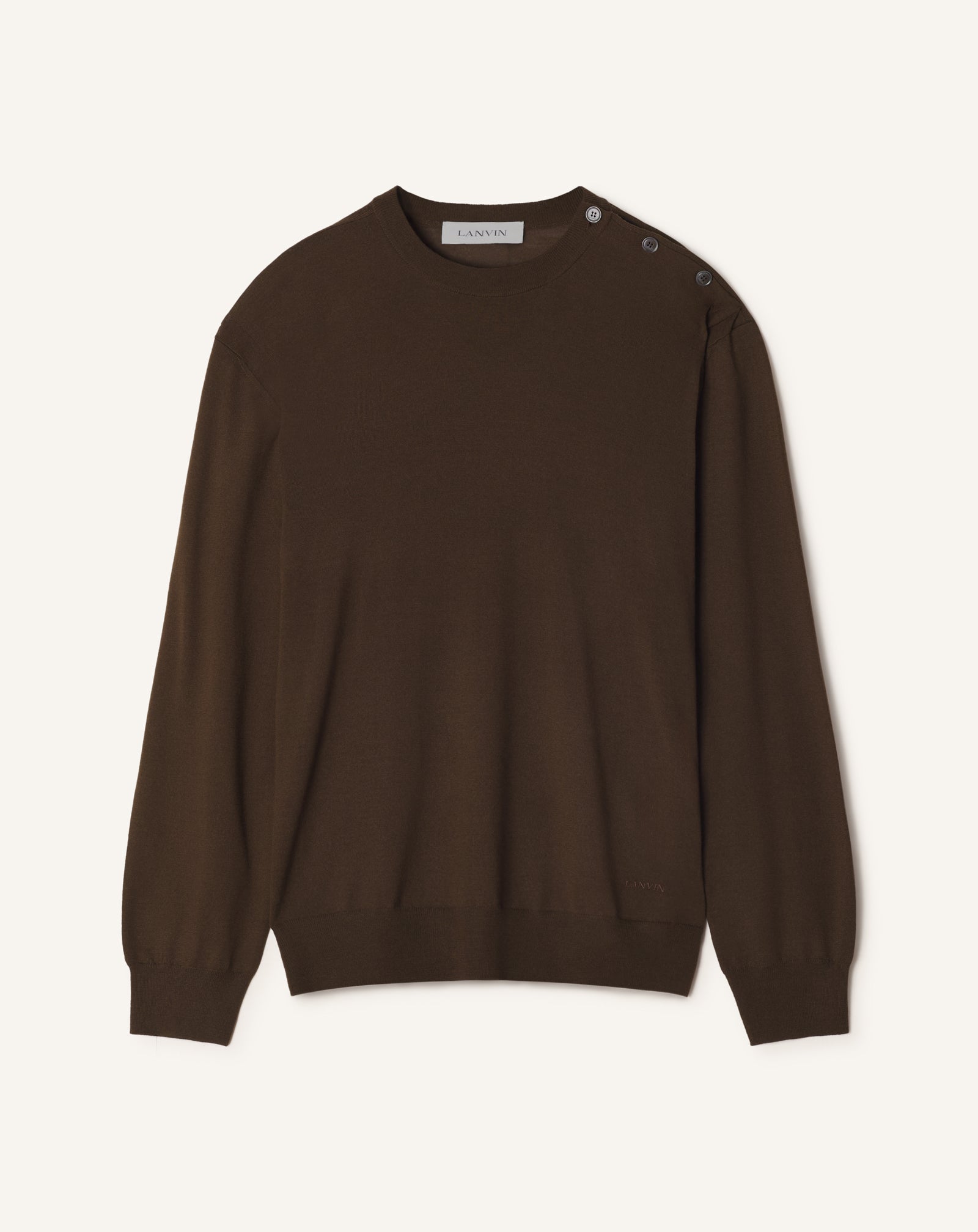 BLACK CLASSIC MERINO WOOL SWEATER
